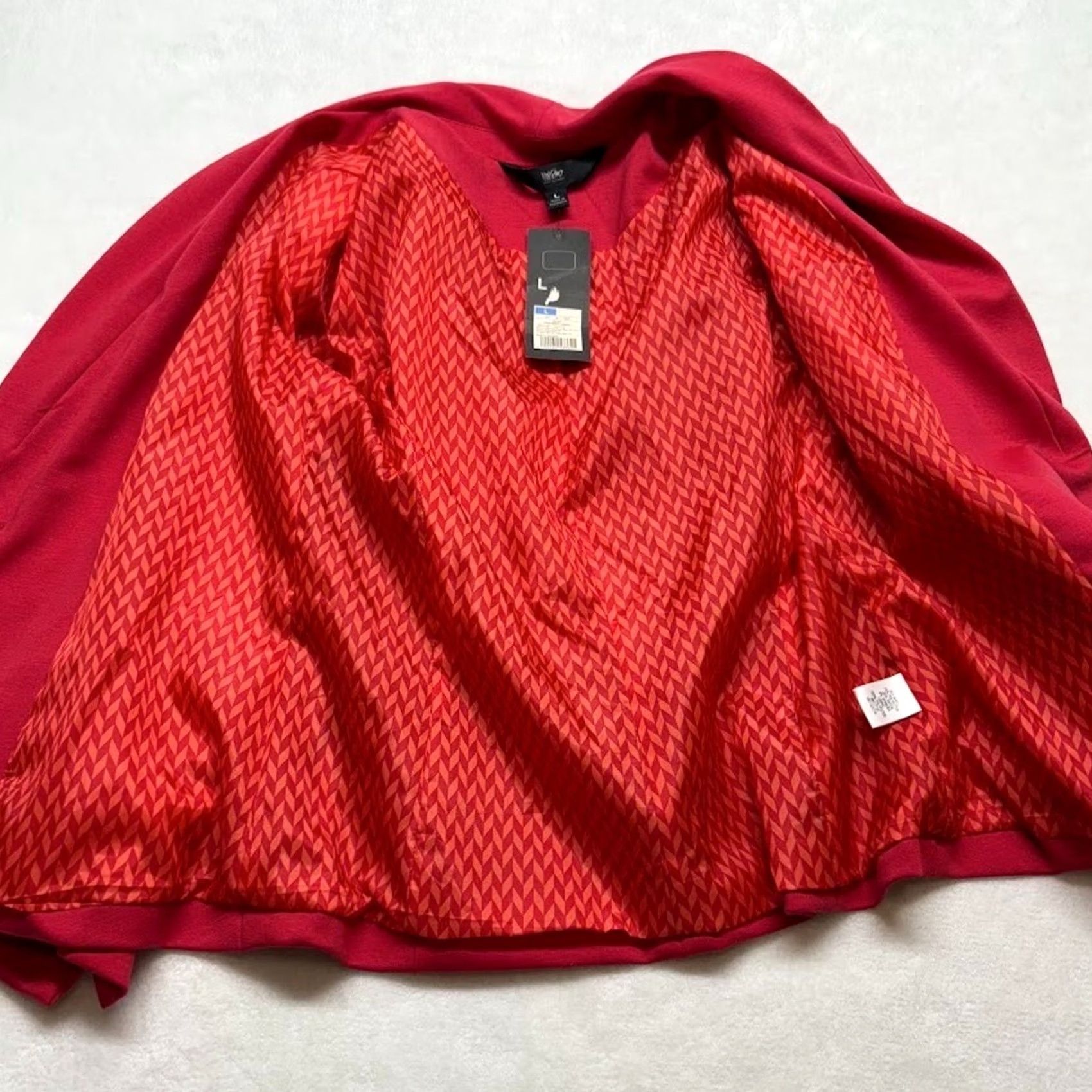Mossimo Mossimo Blazer Red Knit One Button NWT Size L Women Vintage: No? Size L / US 10 / IT 46 - 4 Thumbnail