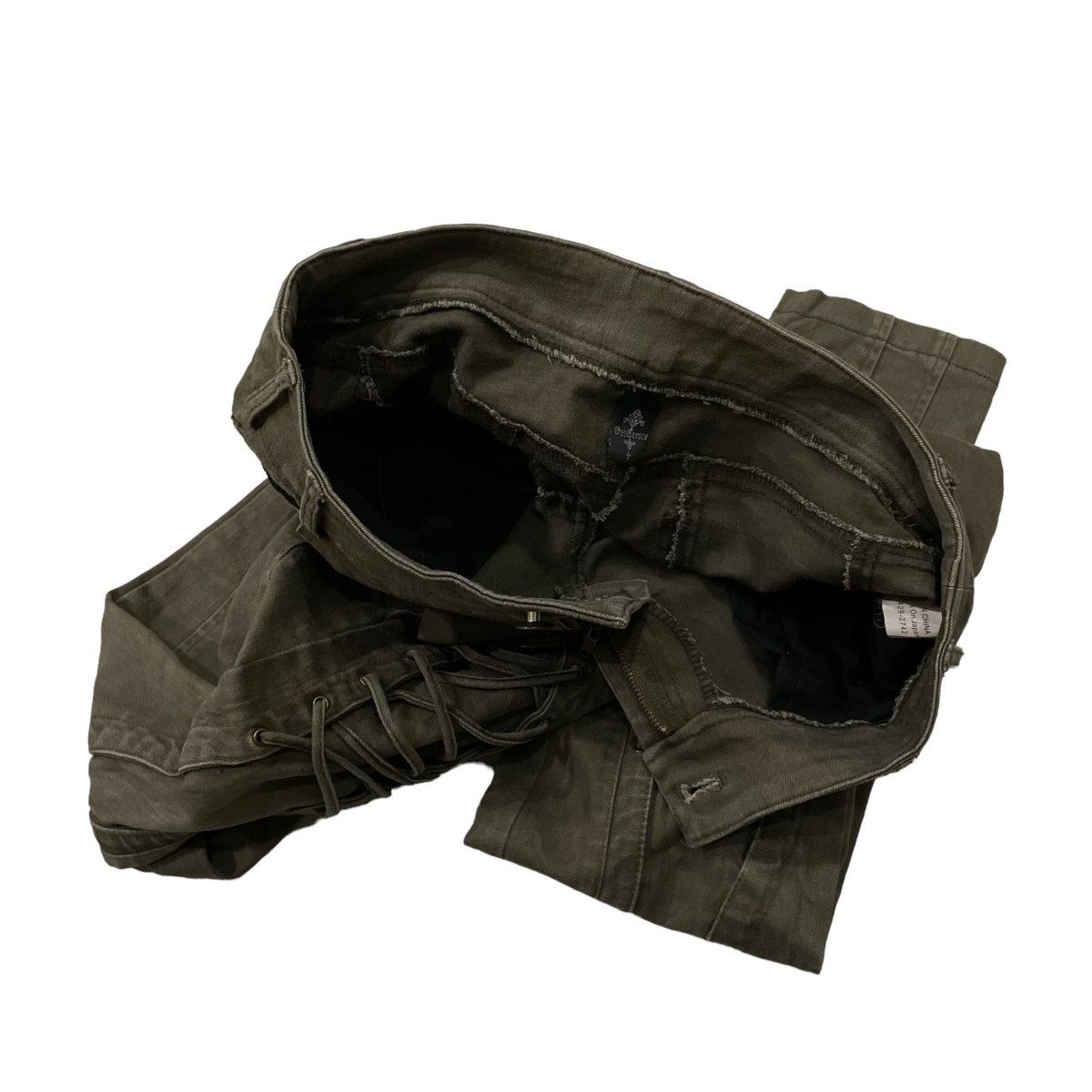 Le Grande Bleu (L.G.B.) Vintage Ozz Croce Kinky Seditionaries Stretchable Pants Size 29" - 18 Thumbnail