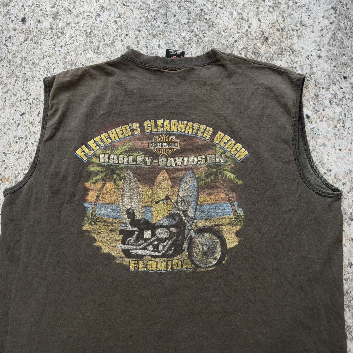 Harley Davidson Harley Thrashed Faded Destroyed Tank ERD Grunge Chrome Size US XXL / EU 58 / 5 - 4 Thumbnail
