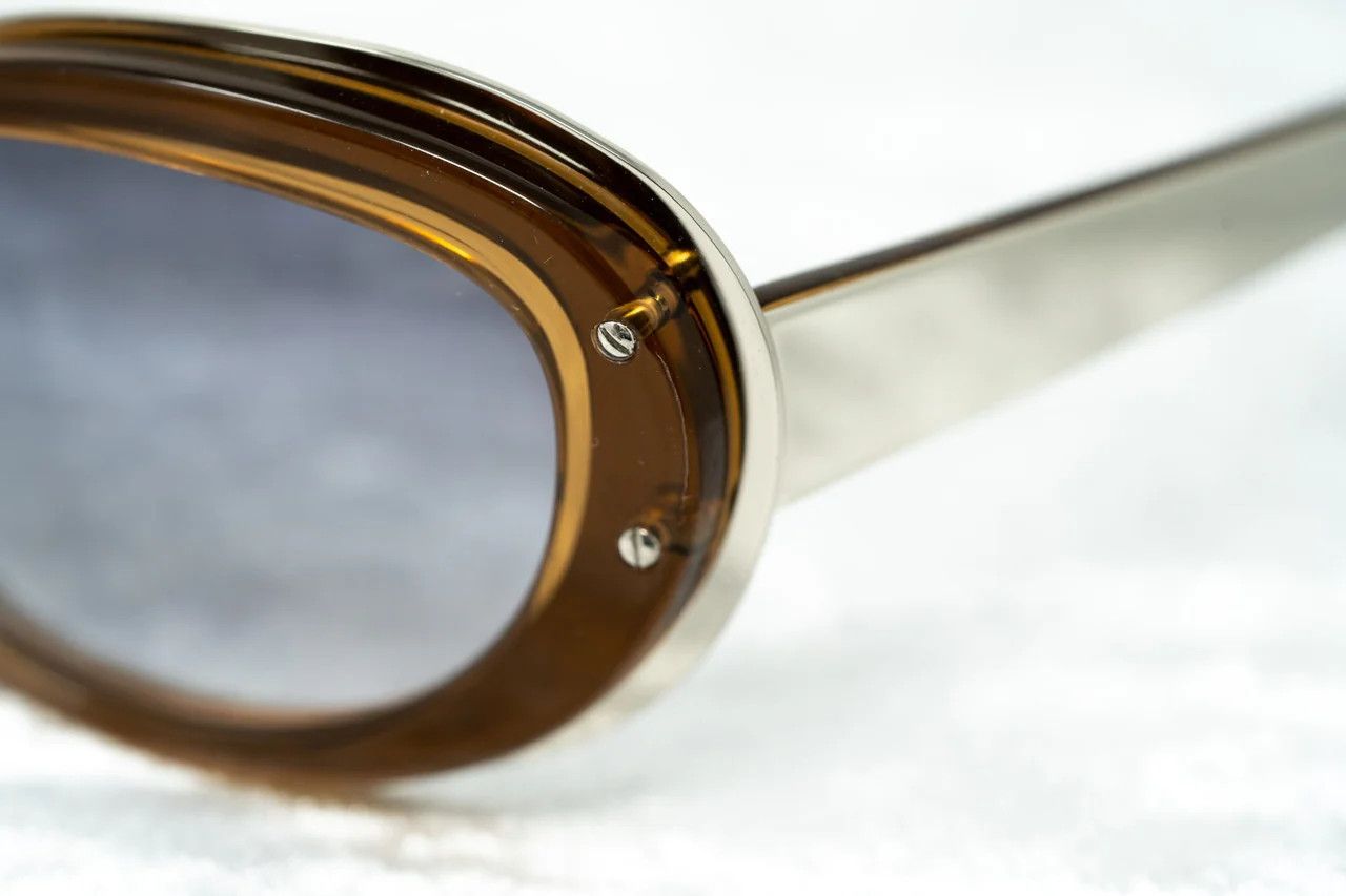 Yohji Yamamoto Yohji Yamamoto Sunglasses Cat Eye Brown Frame Size ONE SIZE - 7 Thumbnail
