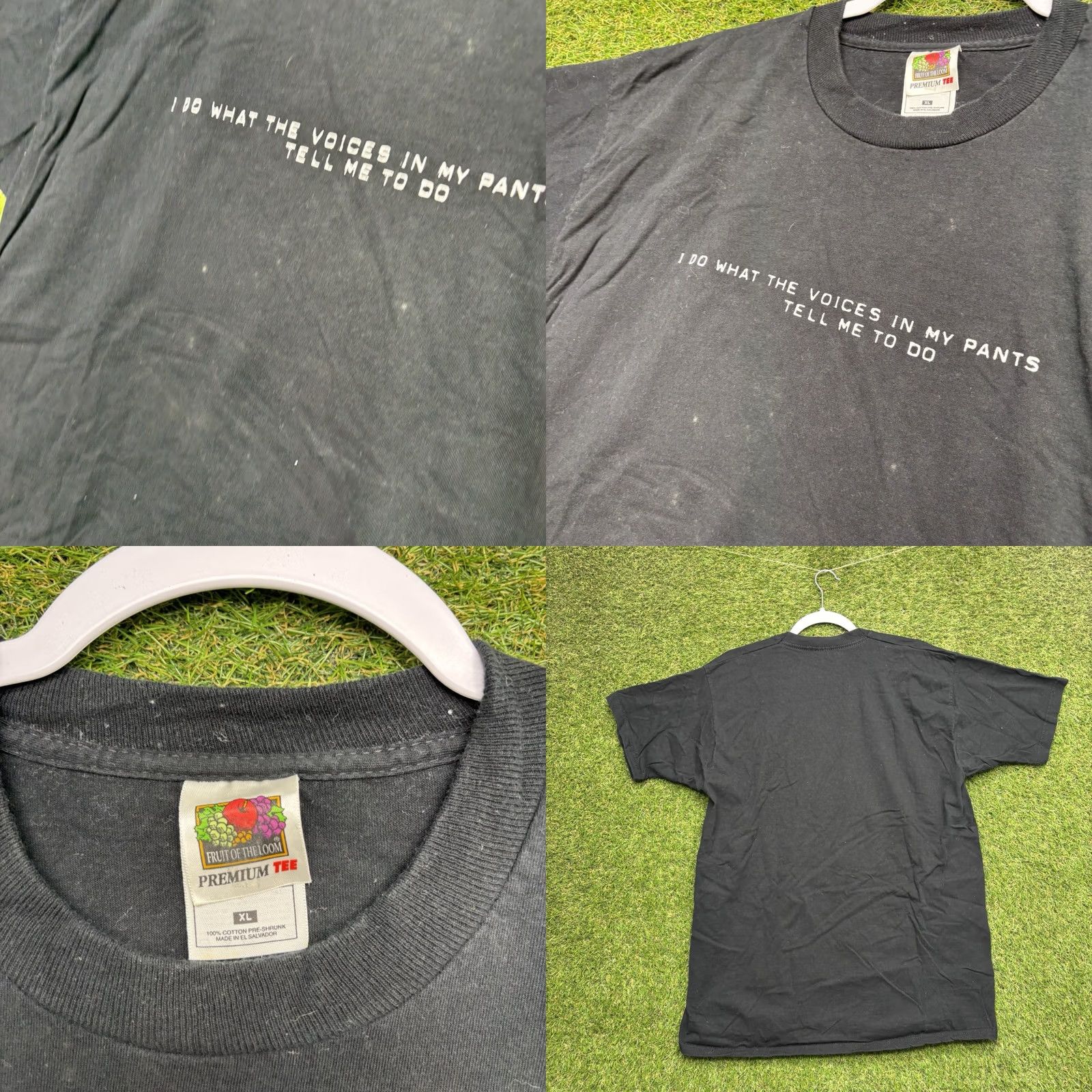 Vintage VINTAGE BALZOUT Shirt Mens XL "I do what the voices in my head tell me to" Funny Shirt Size US XL / EU 56 / 4 - 8 Thumbnail