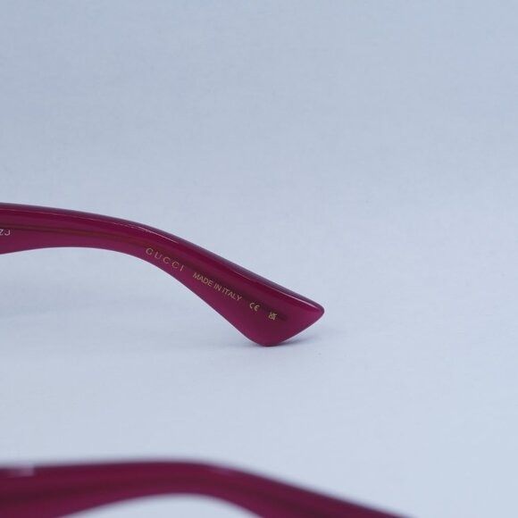 Gucci 🕶️ New Gucci GG1581O 003 Eyeglasses - Fuchsia Frame Size ONE SIZE - 5 Thumbnail