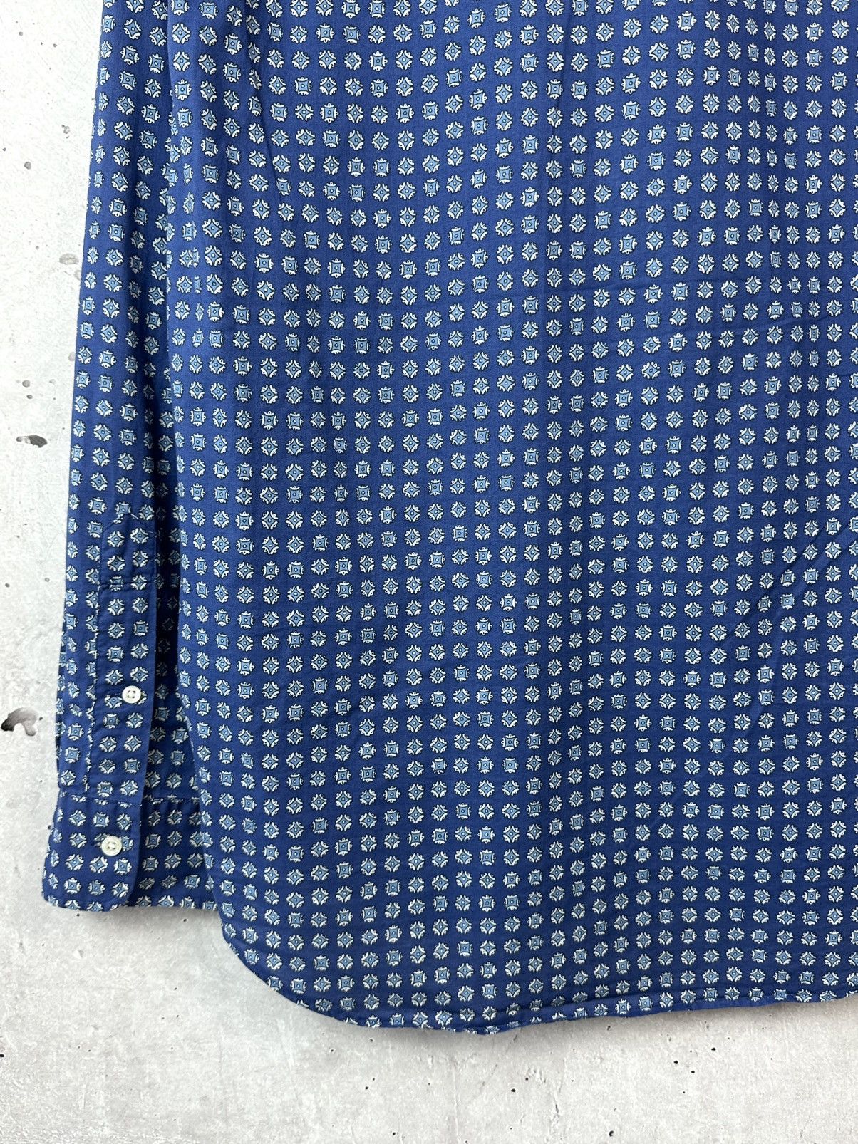 Polo Ralph Lauren Ralph Lauren Blue Cotton Long Sleeve Men’s Patterned Shirt Size US L / EU 52-54 / 3 - 8 Thumbnail