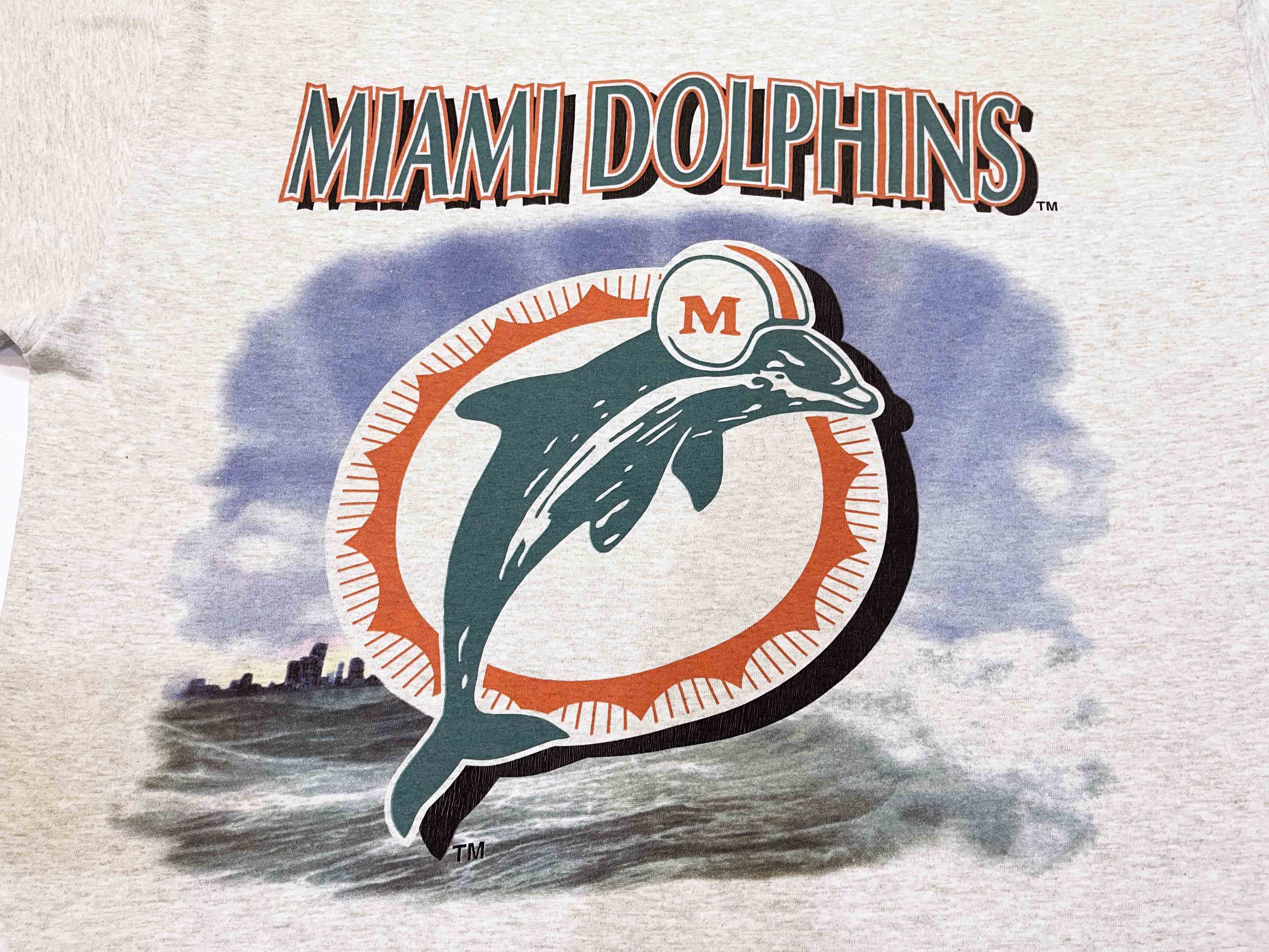 NFL × Salem Sportswear × Vintage Vintage Salem 1995 NFL Miami Dolphins Double Sided T-Shirt Size US XXL / EU 58 / 5 - 5 Thumbnail