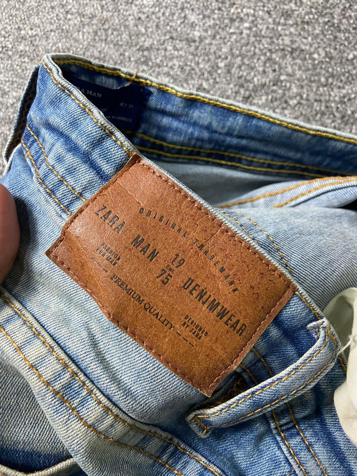 Designer × Vintage × Zara ZARA MAN 1975 Distressed Denim Ripped Jeans (131) Size US 30 / EU 46 - 5 Thumbnail