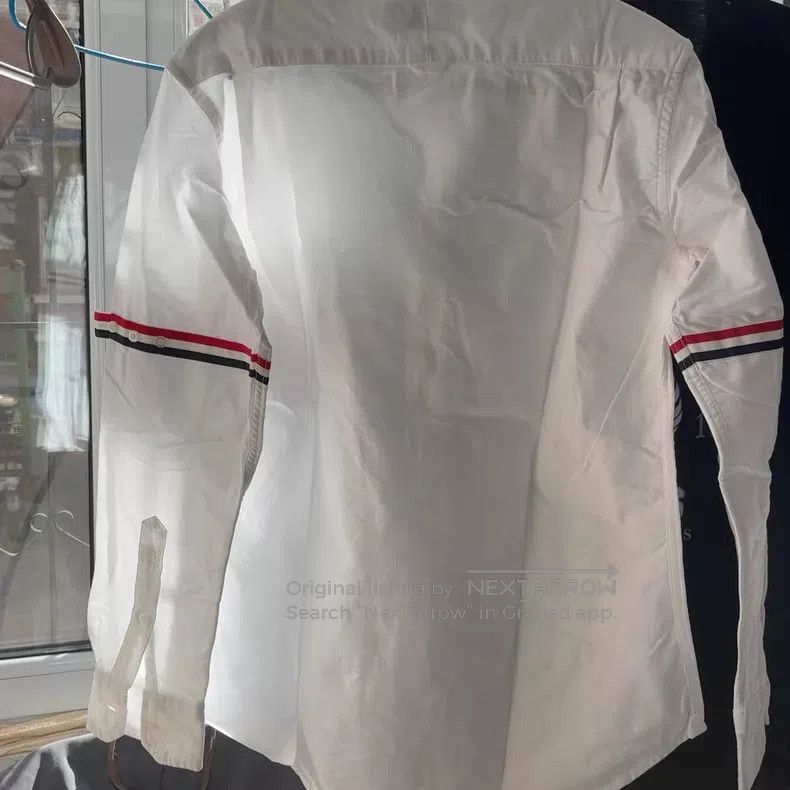 Thom Browne Thom Browne White Long Sleeve Shirt Size US M / EU 48-50 / 2 - 5 Thumbnail