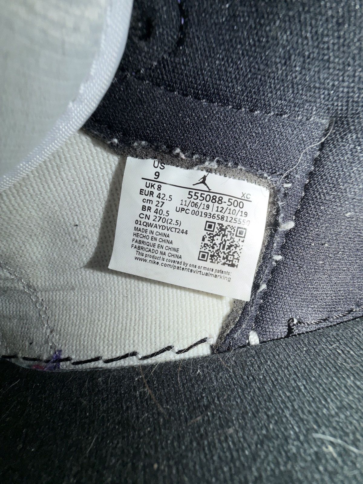 Nike Air jordan 1 court purple Size US 9 / EU 42 - 7 Thumbnail