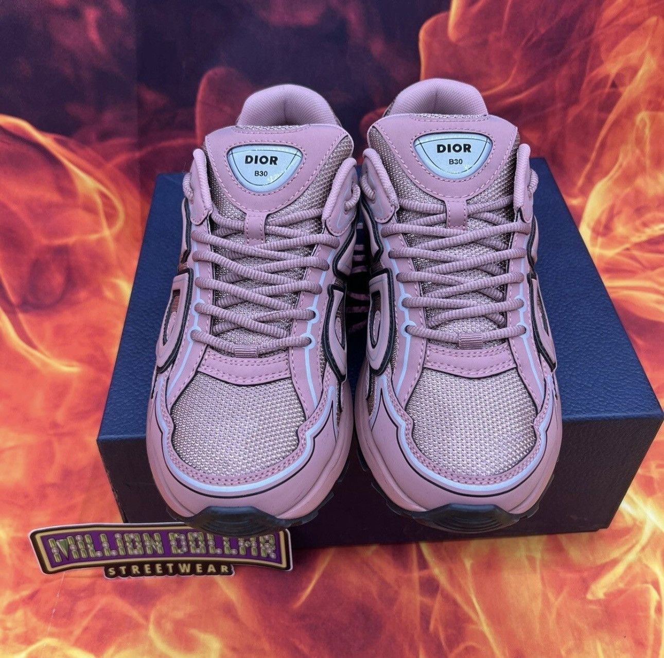 Christian Dior Monsieur × Dior B30 reflective sneaker 'burlwood' Sz- 8M/41EU Size US 8 / EU 41 - 3 Thumbnail