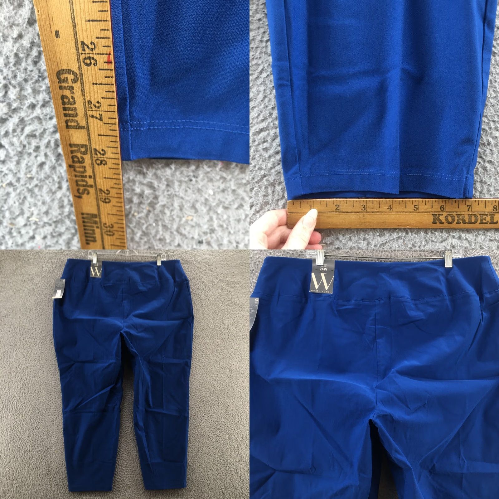 Worthington Worthington Skinny Pants Womens 24W Blue Flat Front Pull On NEW Pants Womens 24W Blue Flat Front Pull On NEW Size 42" / US 20 - 8 Thumbnail