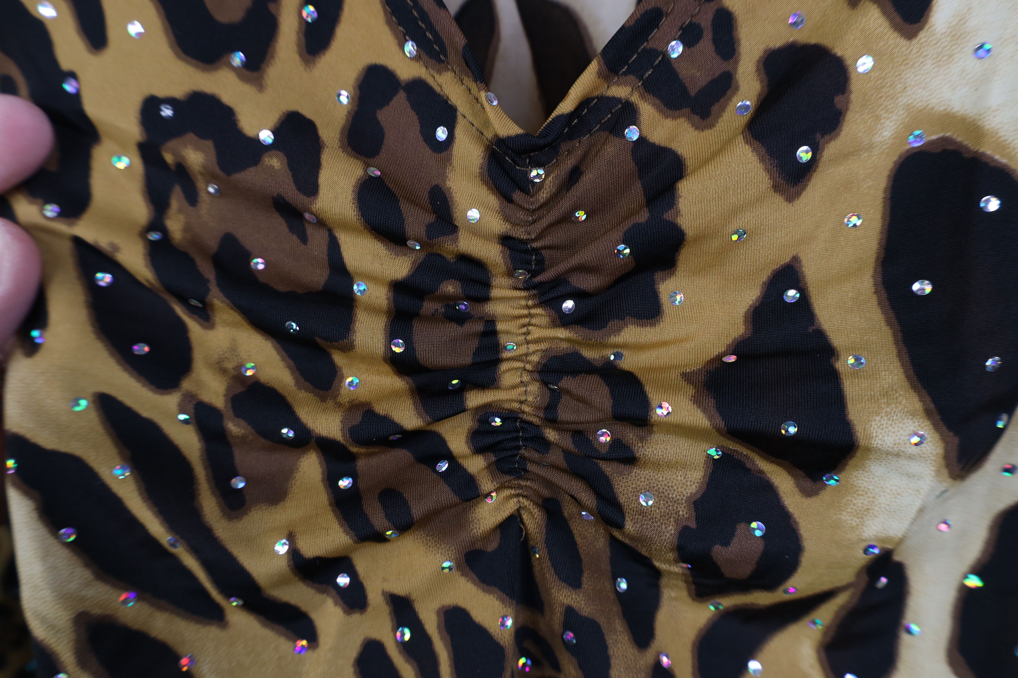 Vintage Vintage 90s Y2K Babydoll Fairy Leopard Cheetah Shirt Top USA Size XL / US 12-14 / IT 48-50 - 8 Thumbnail
