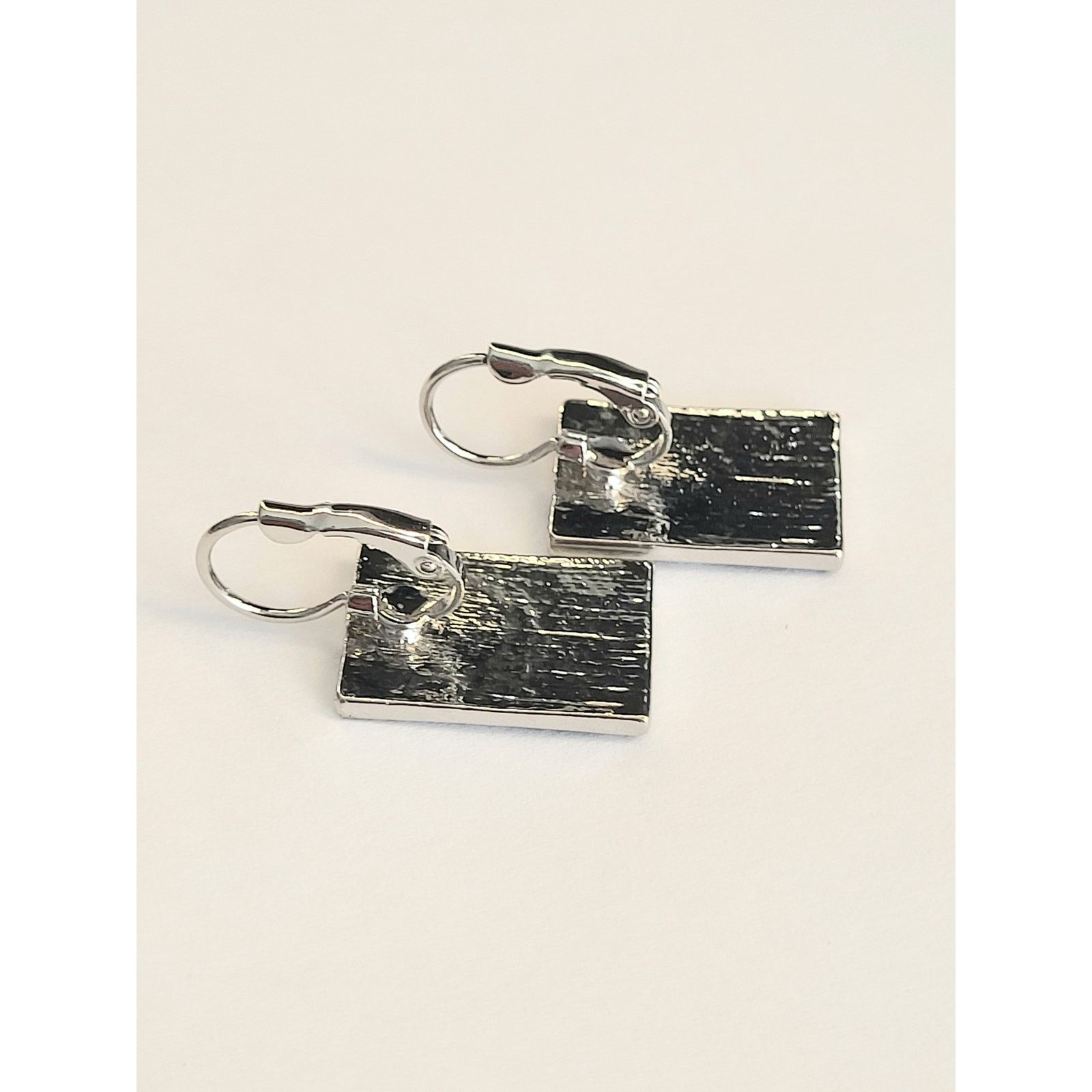 Other Silver Enamel Artisan Earrings Mardi Gras Lever Pierced Boho Size ONE SIZE - 7 Thumbnail
