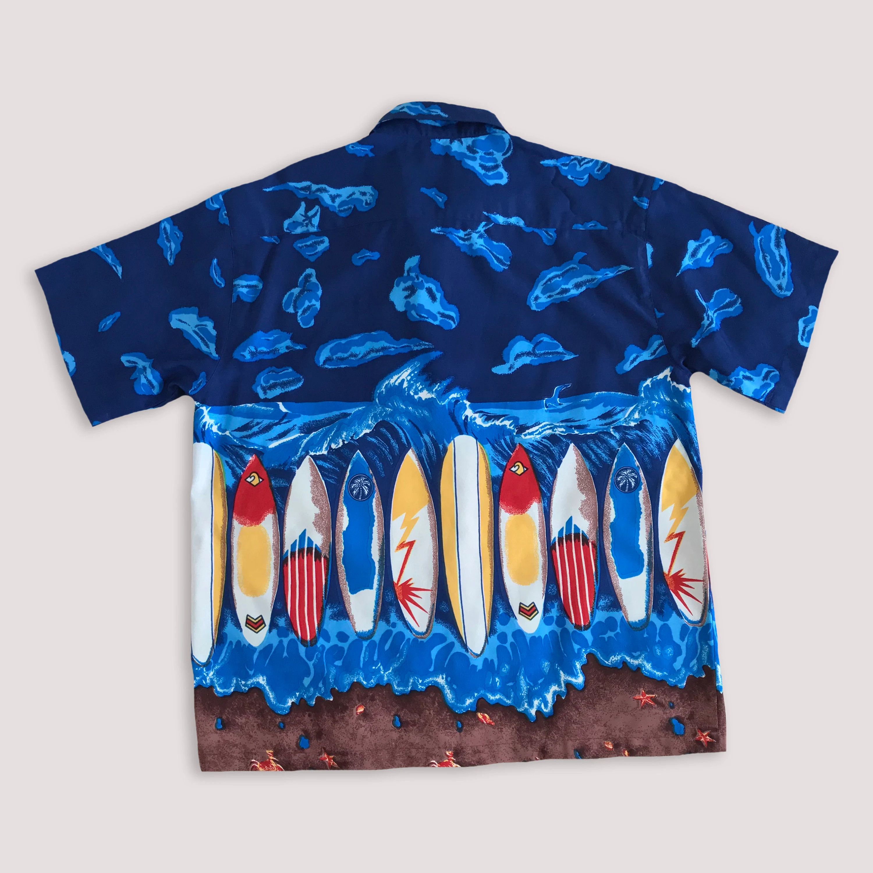 Vintage 90s Hawaiian Button Up Shirt Surf Tropical Short Sleeve Size US M / EU 48-50 / 2 - 3 Thumbnail