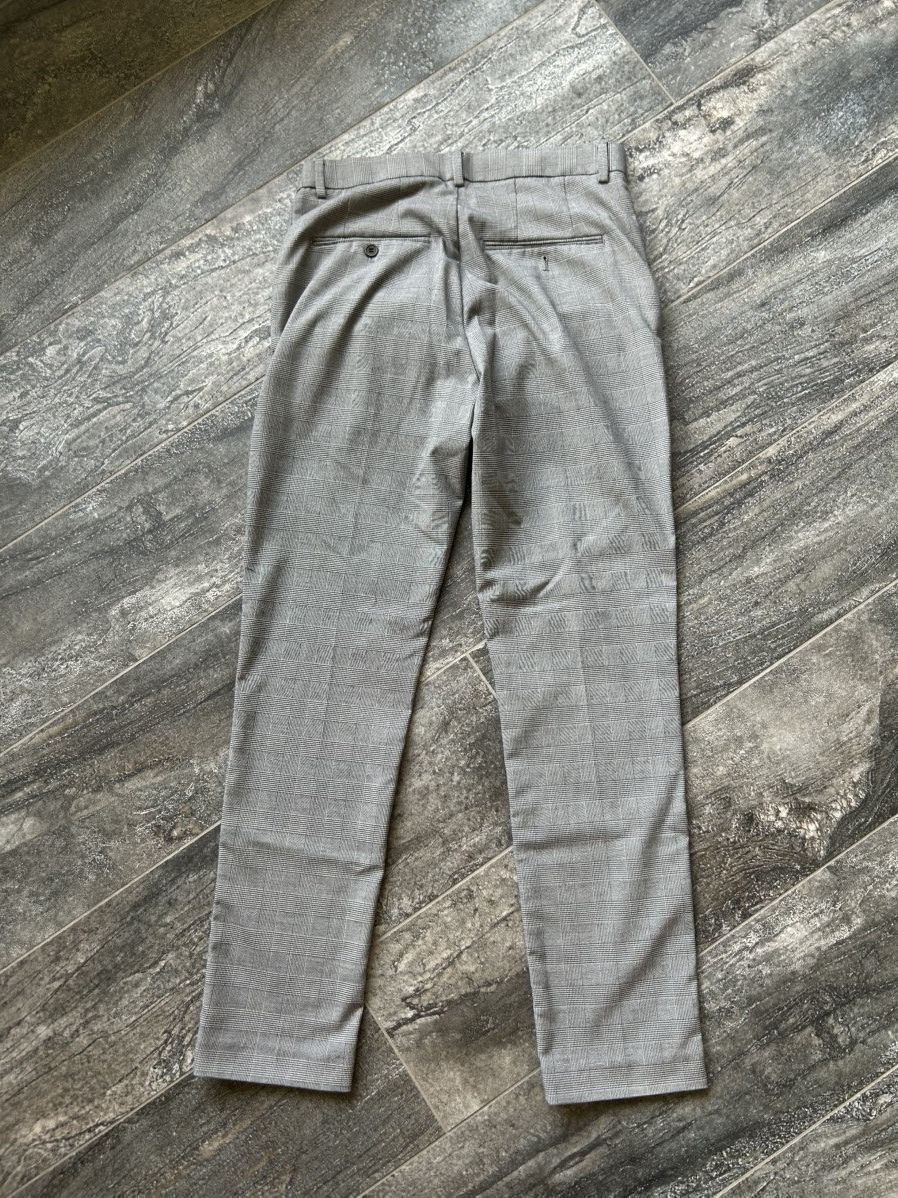 Vintage Vintage Style Grey Checkered Trousers Size US 30 / EU 46 - 2 Thumbnail