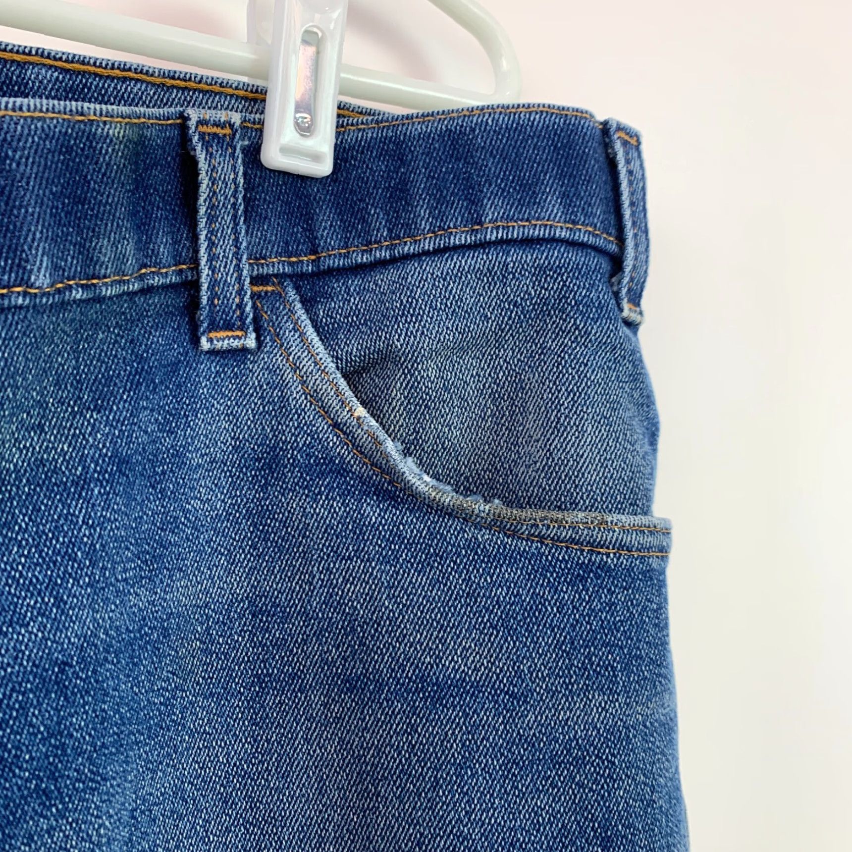 Levi's VINTAGE Levi's Action Jeans Orange Tab 42 x 32 Altered Denim Jeans Bootcut Men Regular Blue 27 Inseam 40 Waist 13 Rise Pockets Size US 40 / EU 56 - 7 Thumbnail
