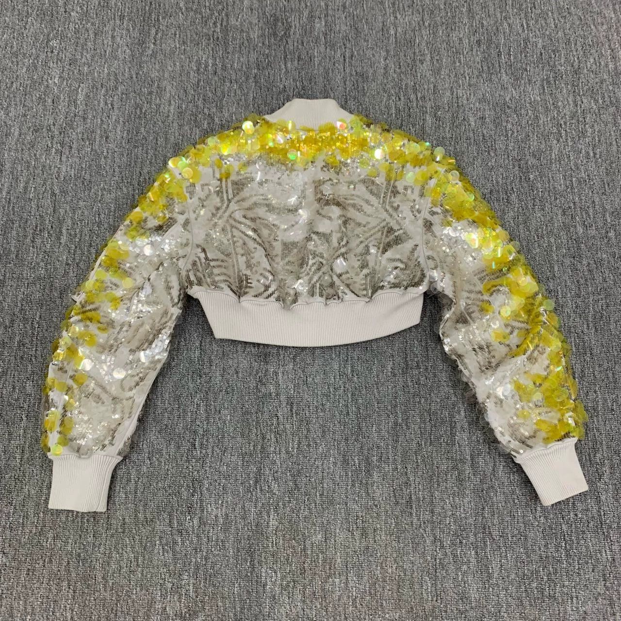 Valentino Valentino color-blocked short sequined jacket/ Size XS / US 0-2 / IT 36-38 - 2 Thumbnail