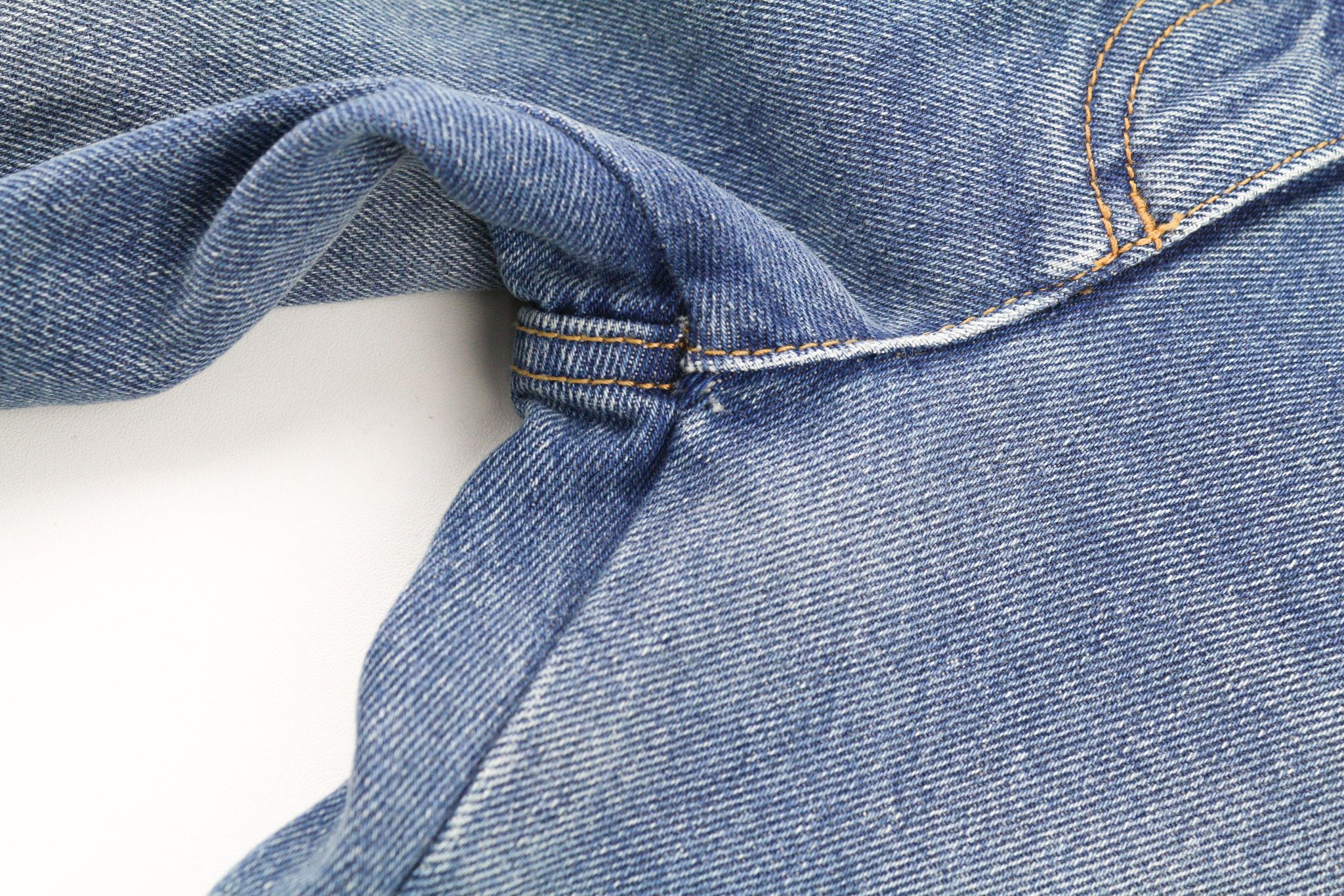 Off-White W29 Slim Flared Washed Zipped Cotton Blue 80243 Size 29" - 12 Thumbnail