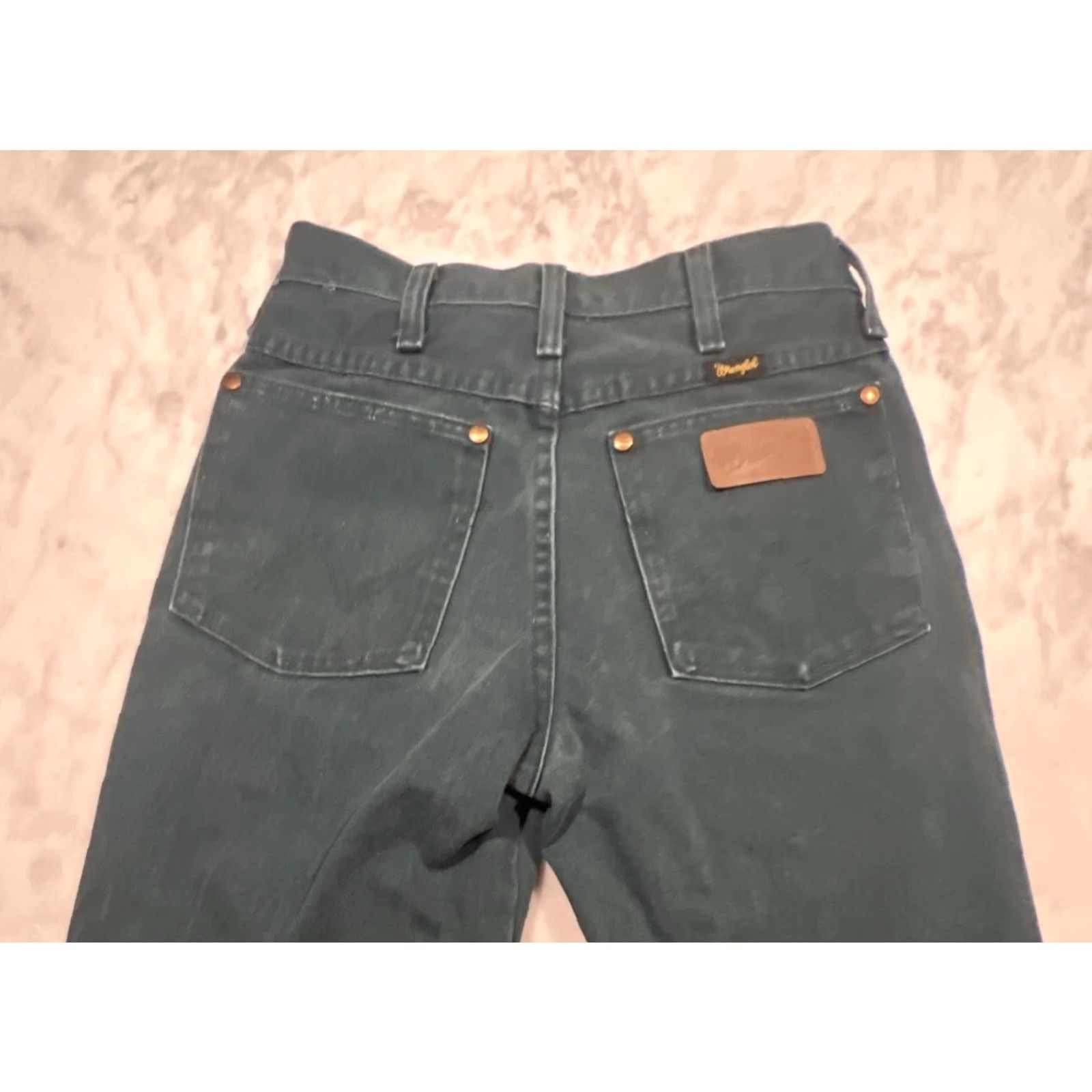 Wrangler VINTAGE Wrangler Jeans 26x30 Green 936NTG Western Cowboy 936 Straight Men Size US 26 / EU 42 - 4 Thumbnail