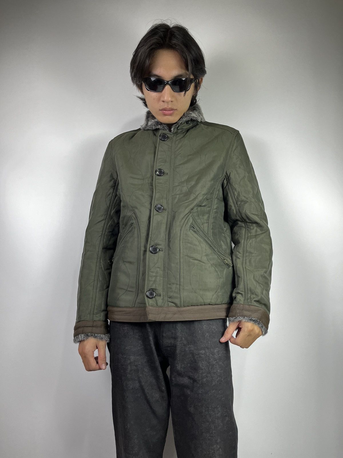 If Six Was Nine × Japanese Brand × Le Grande Bleu (L.G.B.) Stock holder faux fur jacket vkei style japan Size US M / EU 48-50 / 2 - 2 Thumbnail