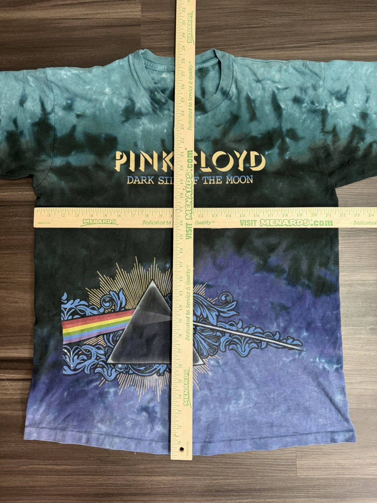Liquid Blue × Vintage Vtg Pink Floyd Dark Side Of The Moon Tie Dye Single Stitch Size US M / EU 48-50 / 2 - 6 Thumbnail