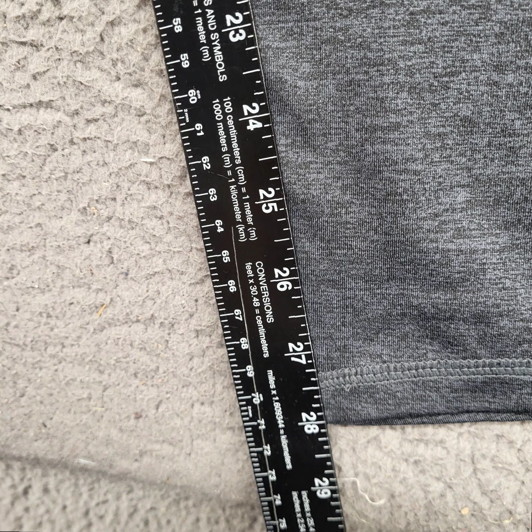 Avia AVIA Leggings Women's XXL 20 Dark Gray Yoga Pants Activewear Pockets Dance Size 40" / US 18 - 7 Thumbnail