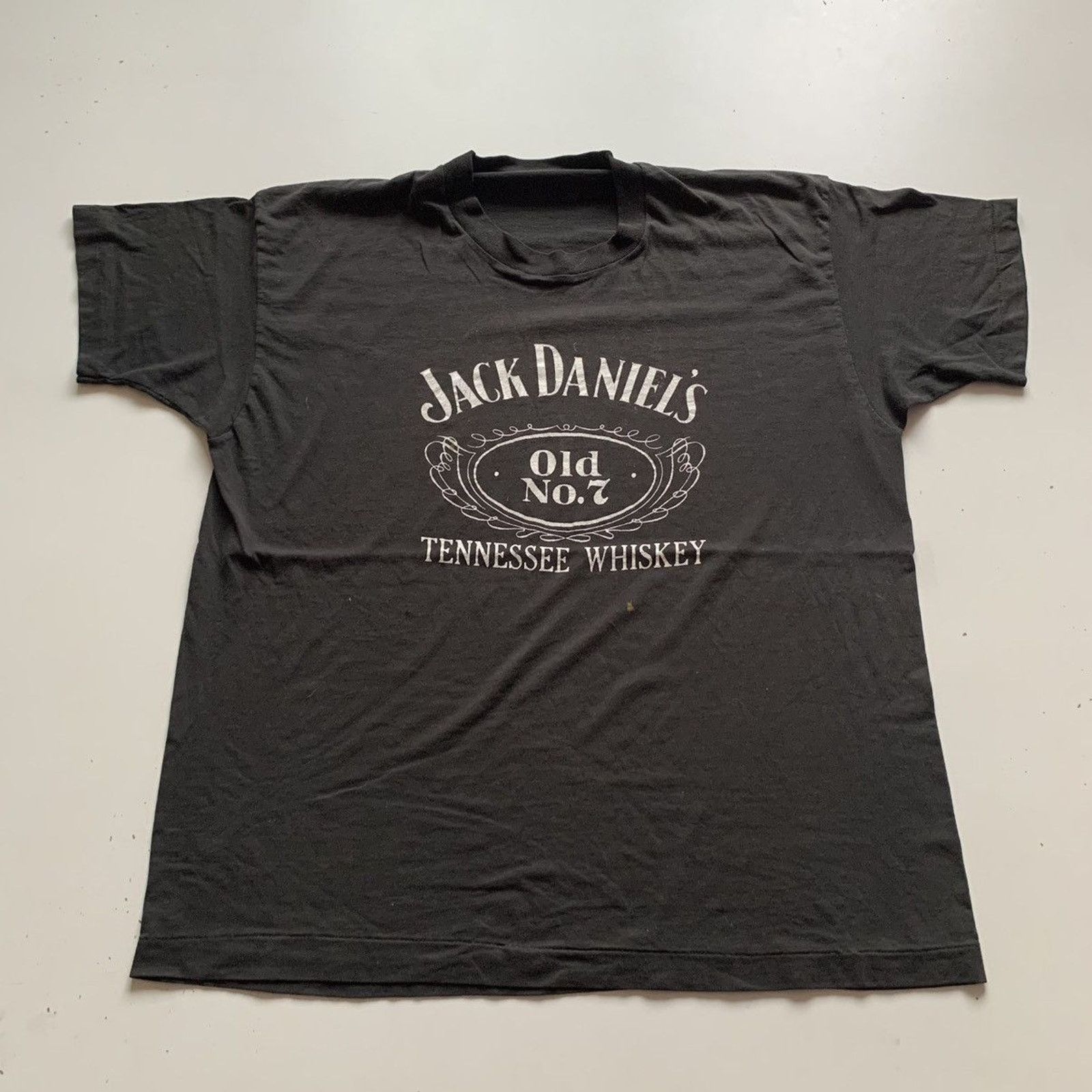 Vintage 90s Jack Daniel's Tennessee Whiskey T Shirt XL Faded