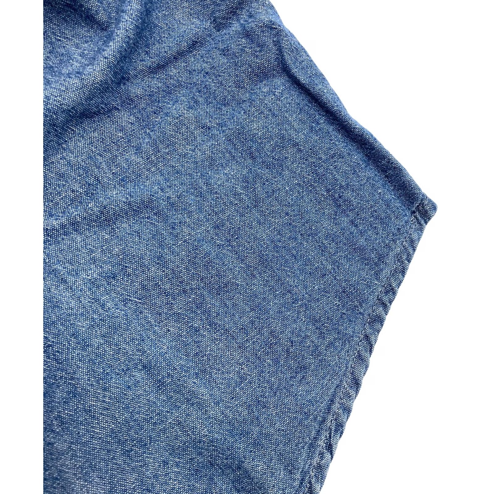 Sugar Cane SUGAR CANE Chambray Work Shirt Indigo M Men Button-Up SC25677 Size US M / EU 48-50 / 2 - 5 Thumbnail