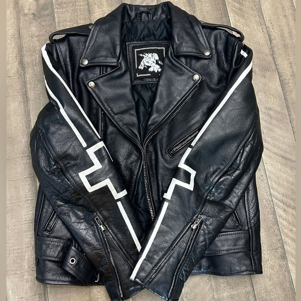 +FRESH.i.AM+ Genuine Buffalo Leather Jacket Womens Size S