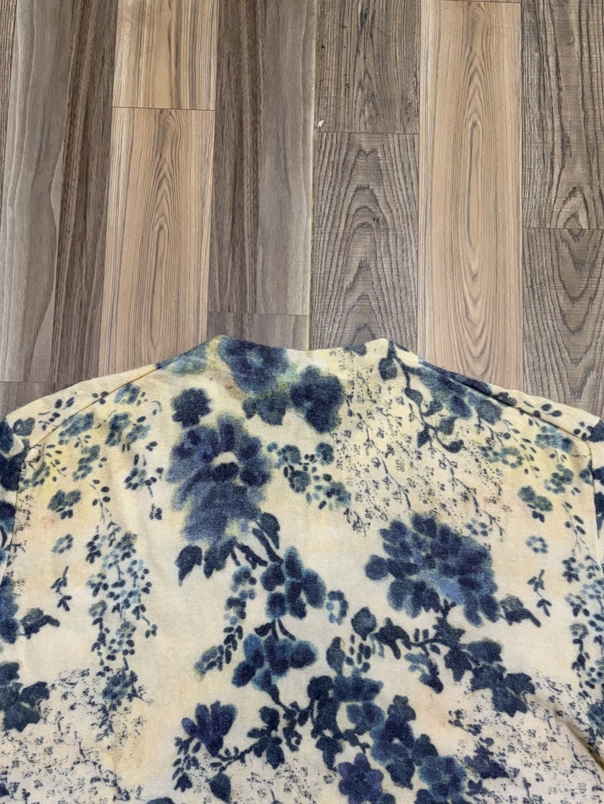 Loro Piana LORO PIANA BLUE EYES FLORAL CASHMERE SILK SWEATERS Size L / US 10 / IT 46 - 6 Thumbnail