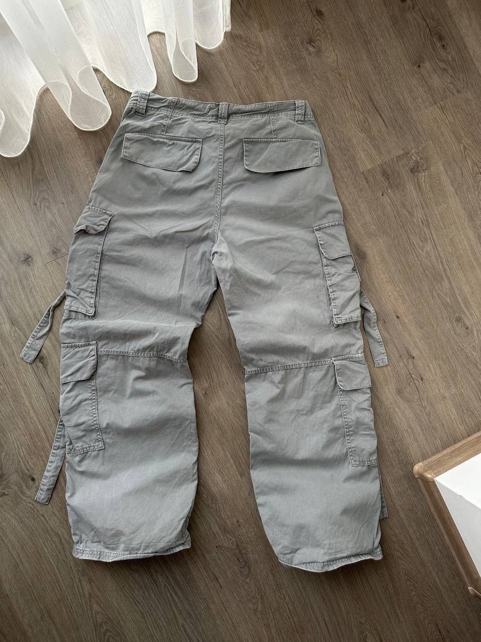 Japanese Brand × Vintage Vintage Japanese Baggy Gray Cargo Pocket Pants Size US 32 / EU 48 - 17 Thumbnail