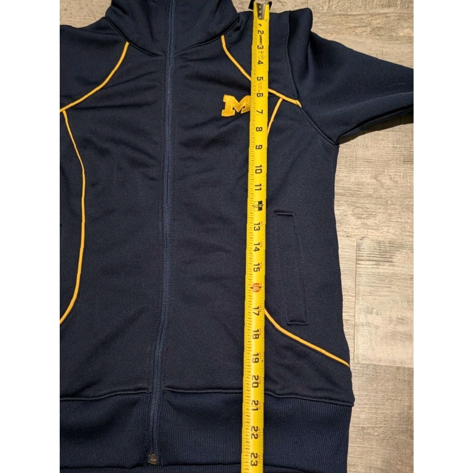 NCAA Columbia Michigan Wolverines Full Zip Jacket Womens S Blue Pockets NCAA Size S / US 4 / IT 40 - 6 Thumbnail