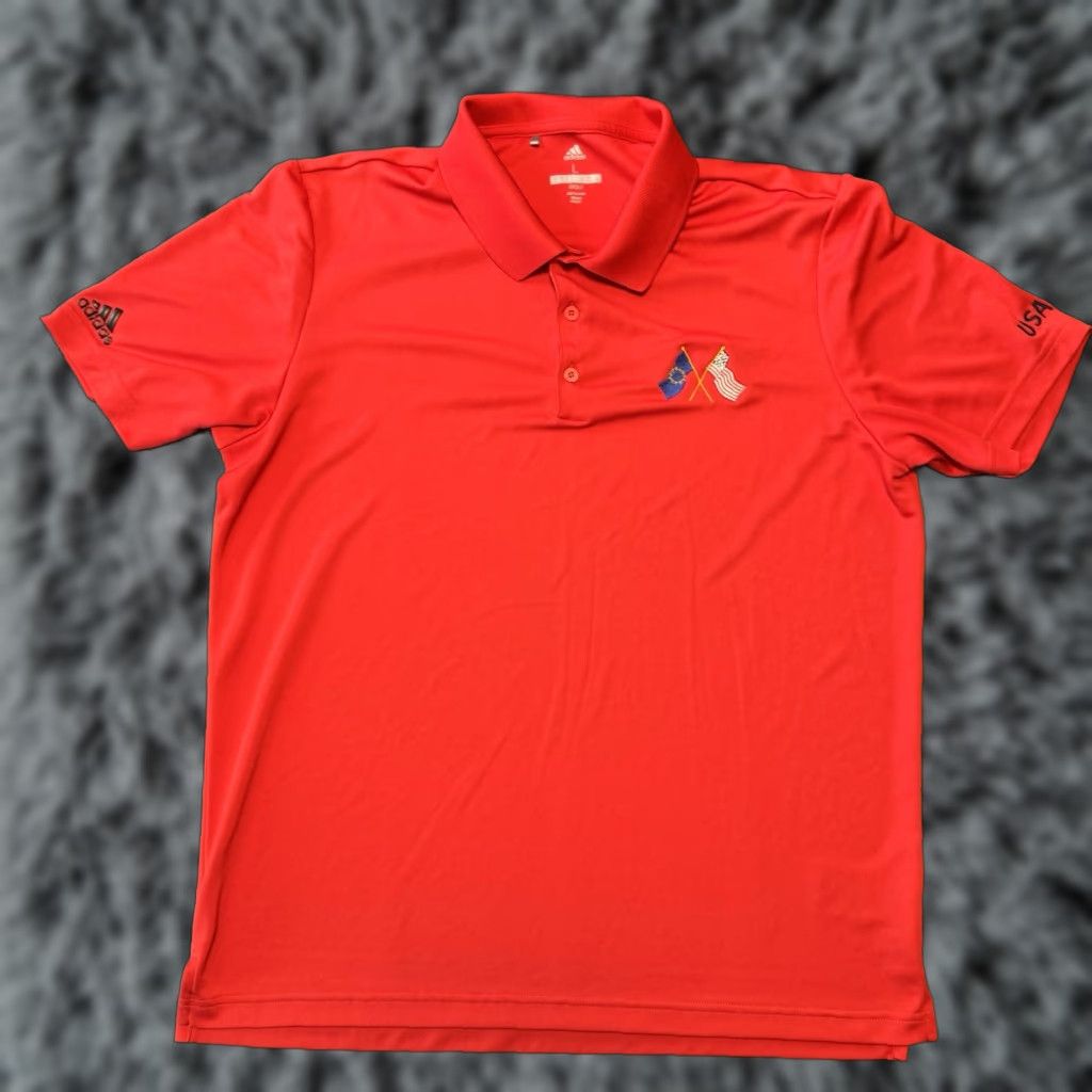 Adidas Adidas Golf Polo Mens Large USA Red Size US L / EU 52-54 / 3 - 1 Thumbnail