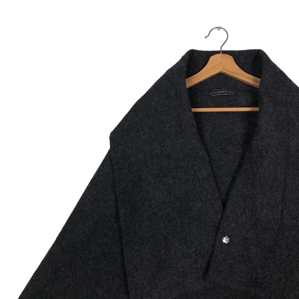 Japanese Brand 🔥CROPPED WOOL BIKER JACKET DOUBLE LAYER HIROKO HAYASHI Size US M / EU 48-50 / 2 - 13 Thumbnail