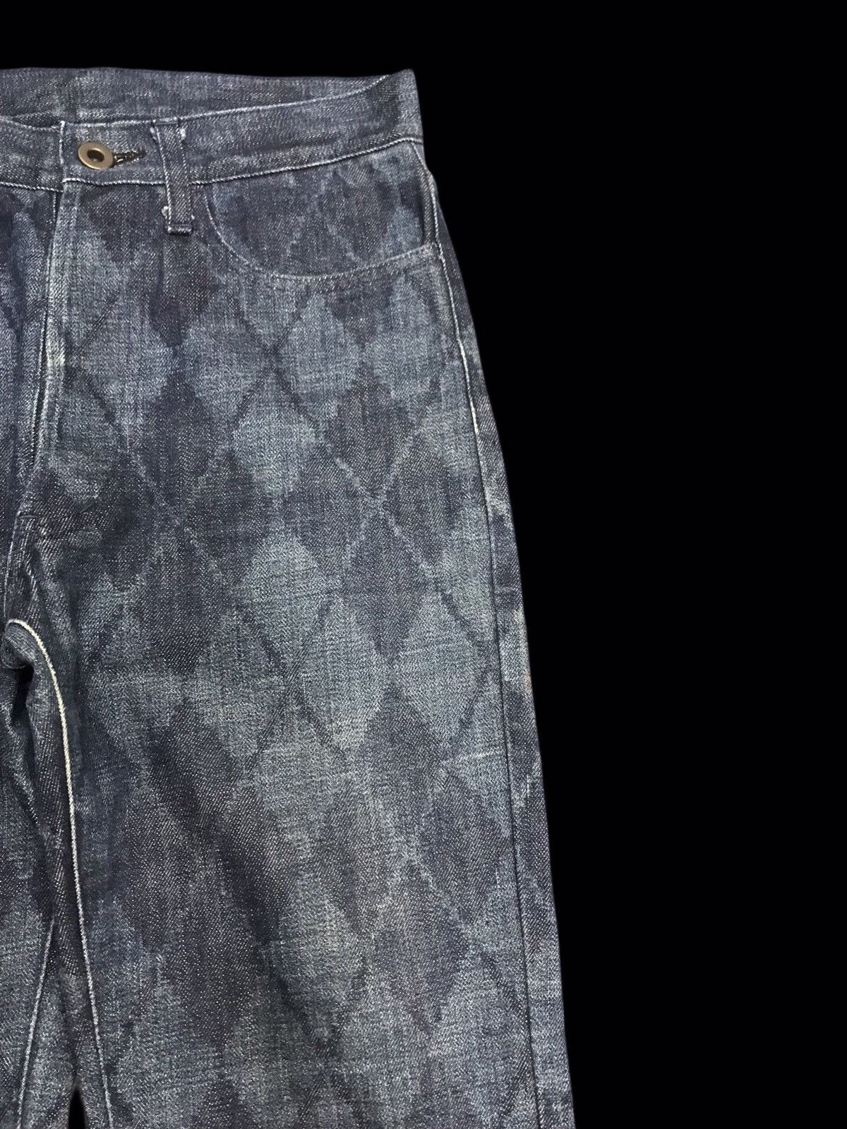 Japanese Brand 💥ARCHIVAL💥EDGE RUPERT ARTISANAL FULL DIAMOND DENIM F159 Size US 27 - 3 Thumbnail