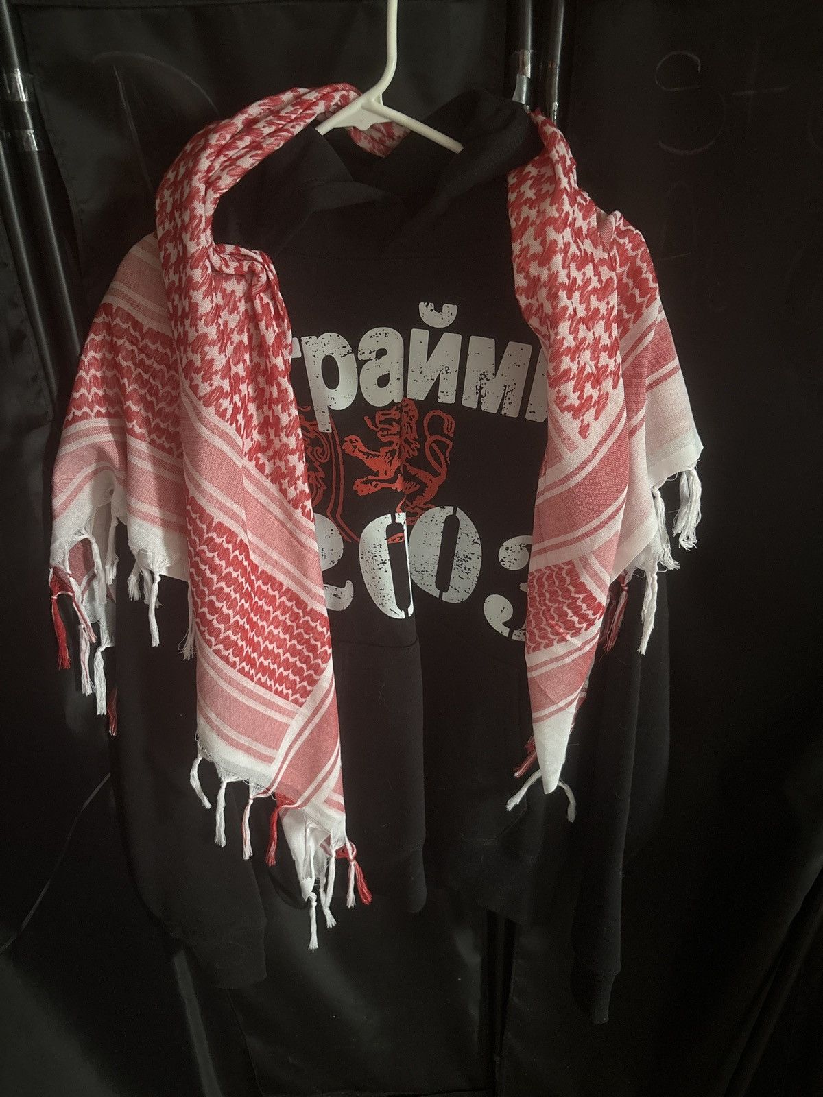 Grimykids RUSSIAN V2 KEFFIYEH HOODIE(Red) Size US M / EU 48-50 / 2 - 2 Thumbnail
