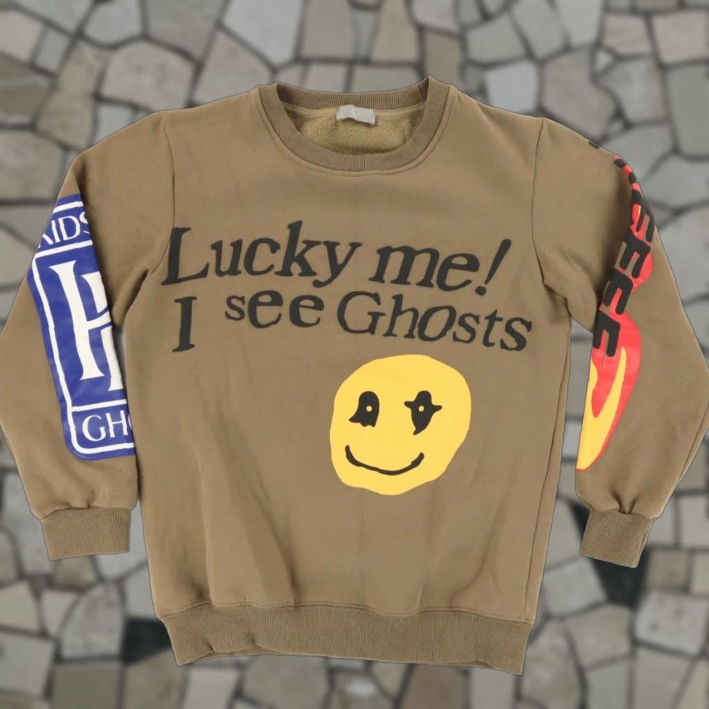 Vintage Hbat Kanye West I see Ghosts Solid Long Sleeve Sweatshirt Brown Men's L Shirts Sweatshirt Mens 90s? Size US L / EU 52-54 / 3 - 1 Thumbnail
