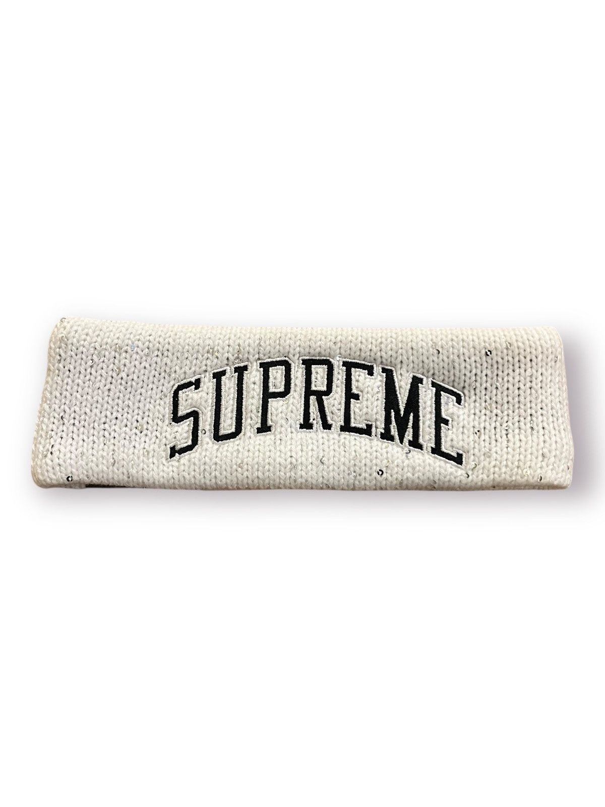 New Era × Supreme Supreme New Era Sequin Arc Logo Headband Size ONE SIZE - 1 Thumbnail