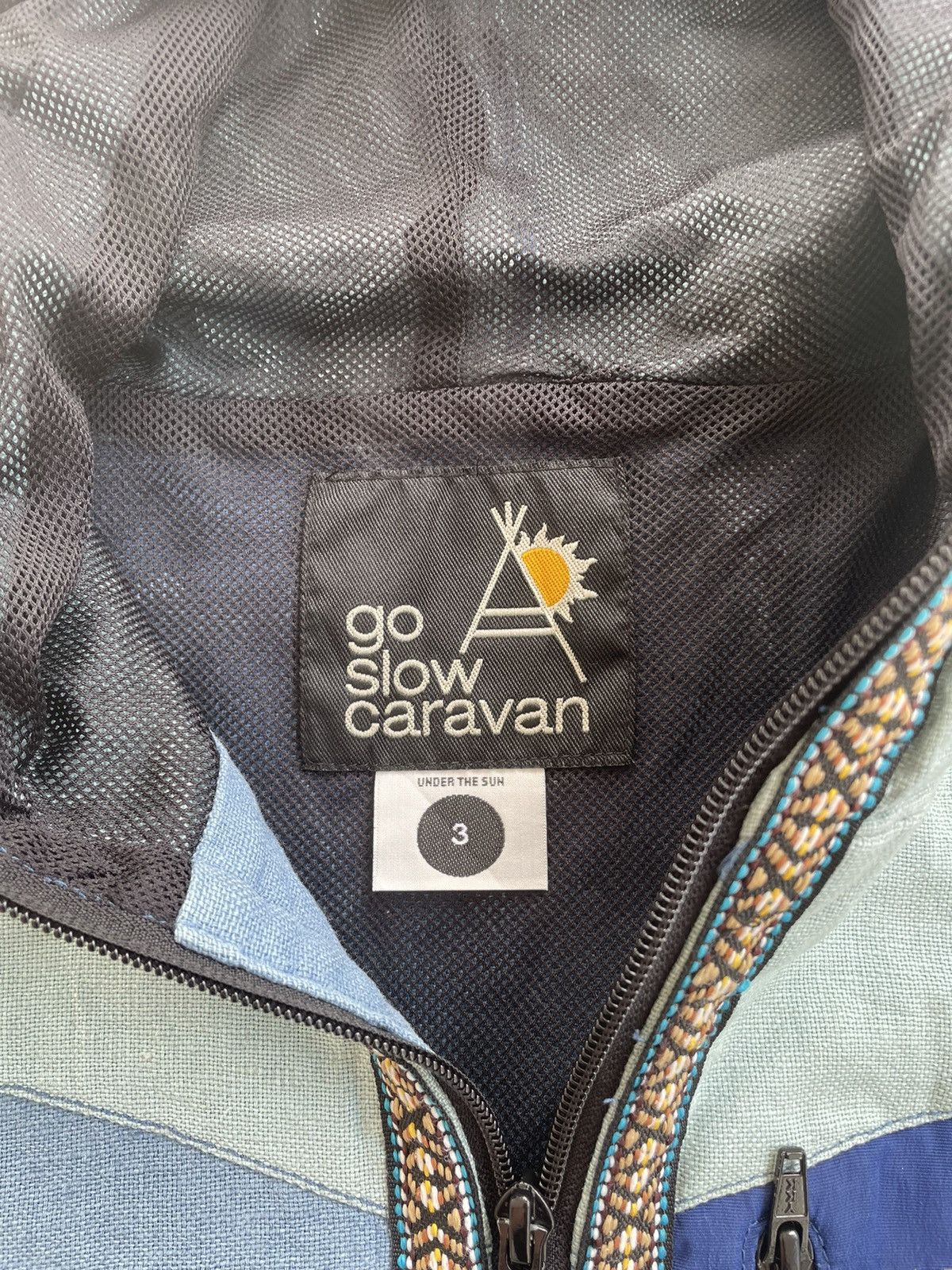 Japanese Brand × go slow caravan GO SLOW CARAVAN AZTEC MUTICOLOR FULL HOODIE Size US L / EU 52-54 / 3 - 5 Thumbnail
