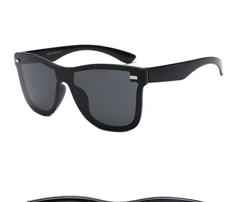 Jewelry Black Mirror Sunglasses Retro Size ONE SIZE - 3 Thumbnail