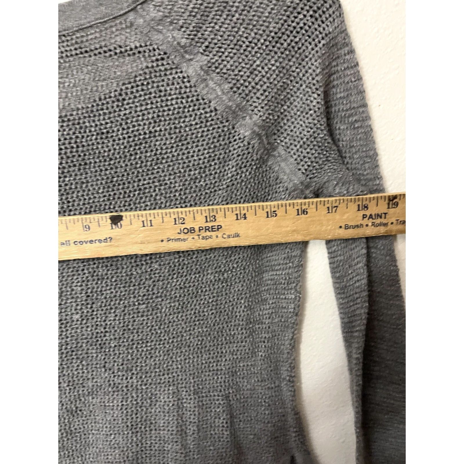 American Eagle Outfitters VINTAGE American Eagle Women's Sweater Cardigan Open-Knit Button Gray Medium Clothing Size M / US 6-8 / IT 42-44 - 5 Thumbnail
