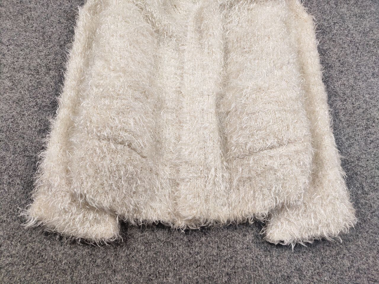 Japanese Brand Vintage Japan Design Mohair fuzzy Cardigan Sweater Y2K Style Size US L / EU 52-54 / 3 - 9 Thumbnail