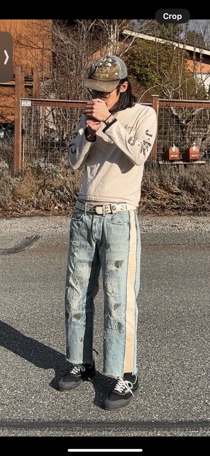 Kapital Kountry Boro Patchwork Denim Track pant Remake Size US 35 - 23 Thumbnail