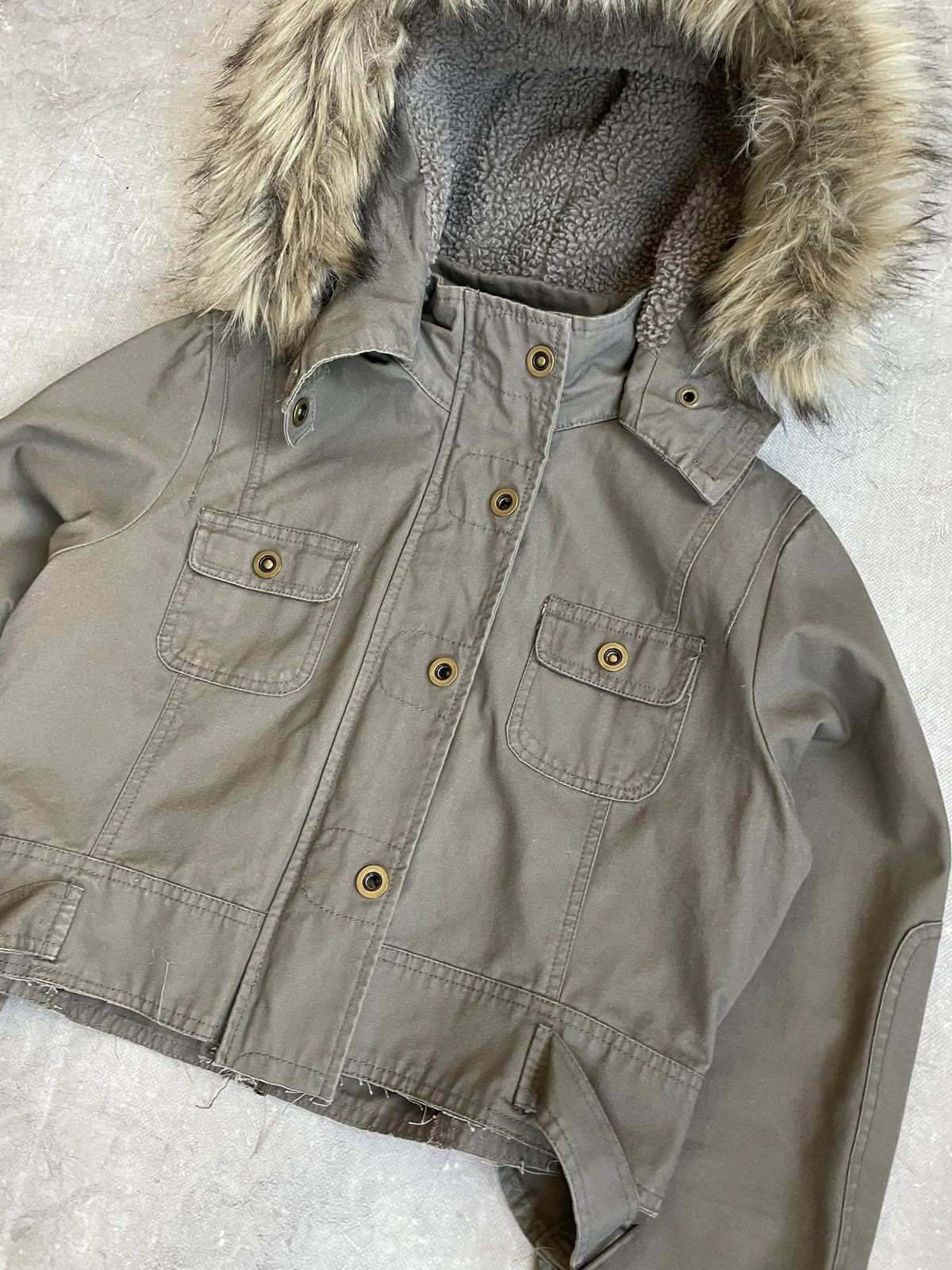 Yohji Yamamoto Green Fur Jacket Vintage Military Style hysteric glamour y2k Size US S / EU 44-46 / 1 - 5 Thumbnail