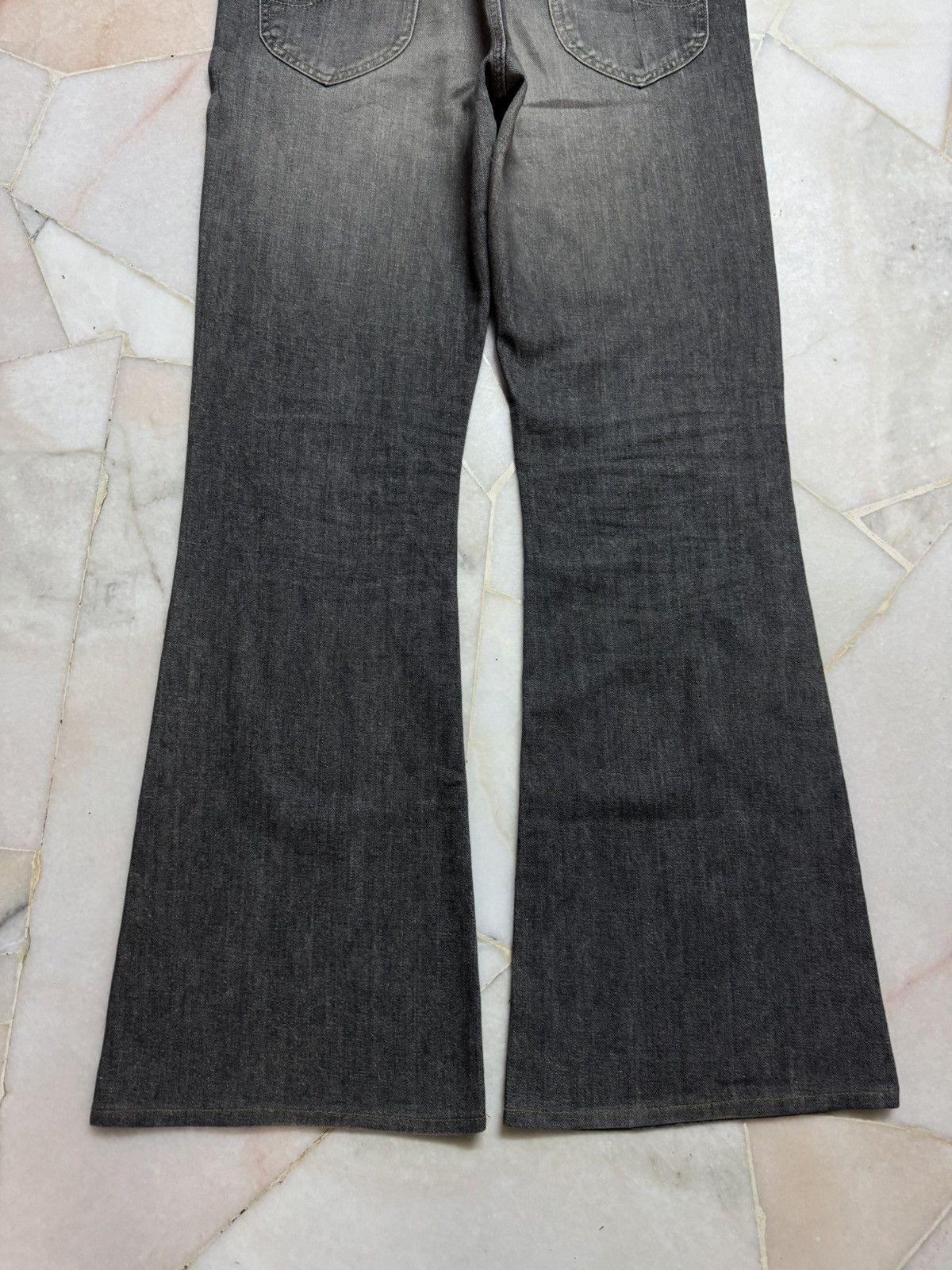 If Six Was Nine 💥Flare💥90s Lee Rider Sanforized Sand Washed Bootcut Jean Size US 34 / EU 50 - 20 Thumbnail