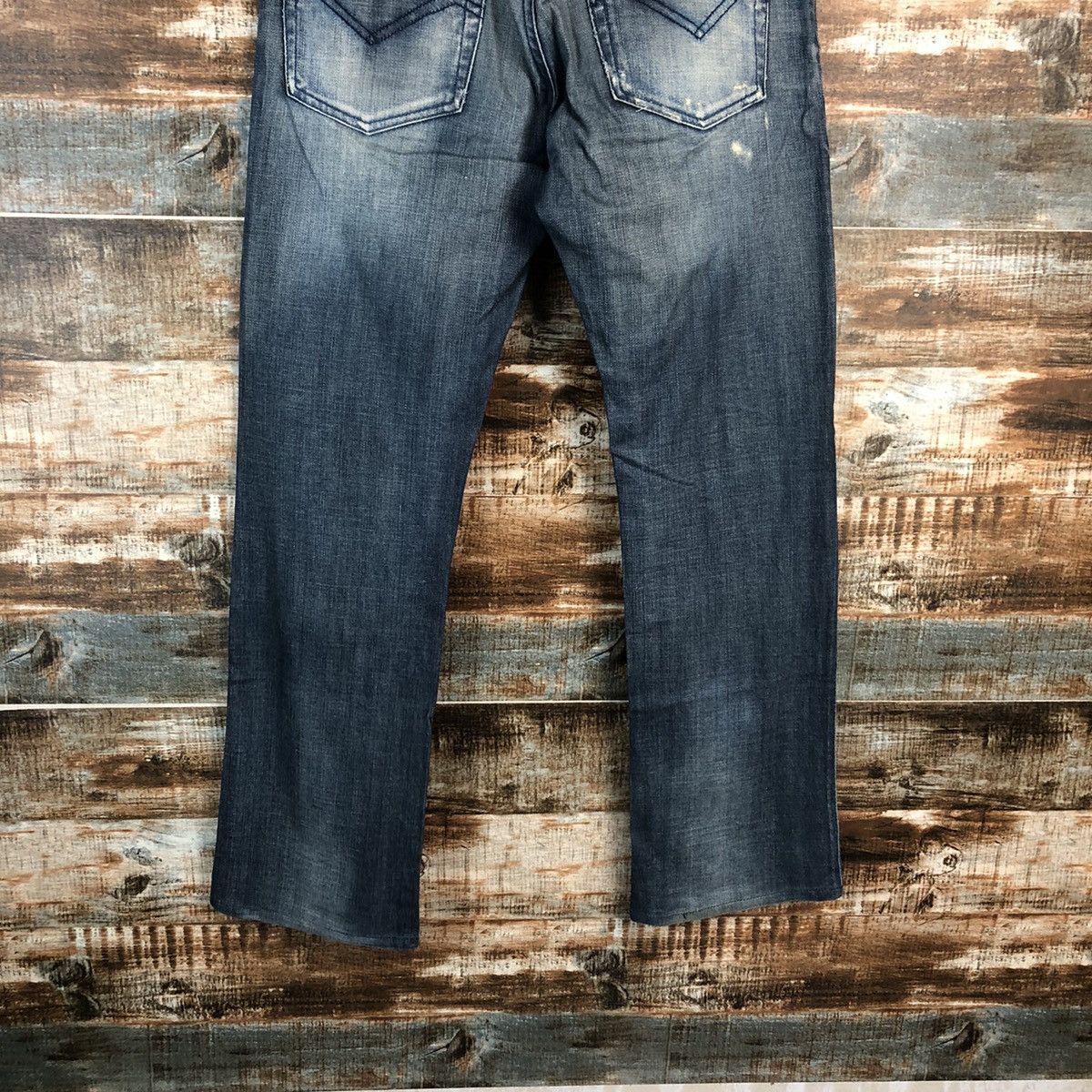 Energie DLL Energie faded Blue ripped Denim Pants #C123 Size US 31 - 14 Thumbnail