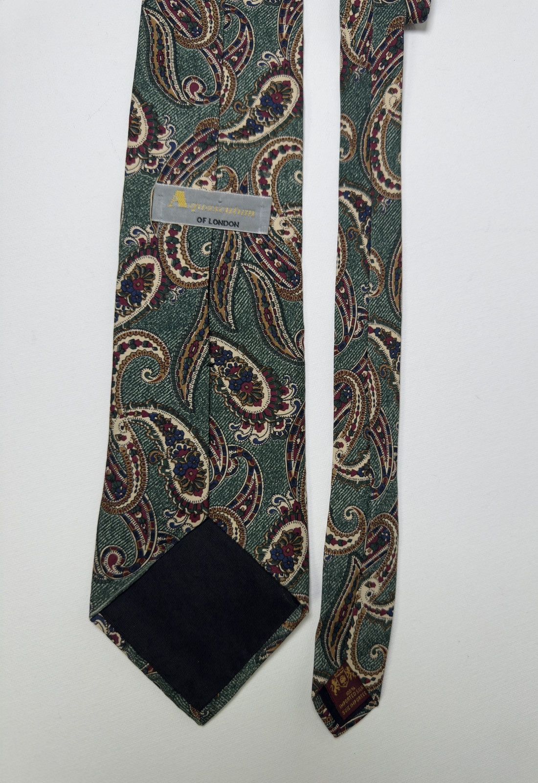 Aquascutum Aquascutum 100% Silk Tie Menswear Designer Men's Accessory Size ONE SIZE - 4 Thumbnail