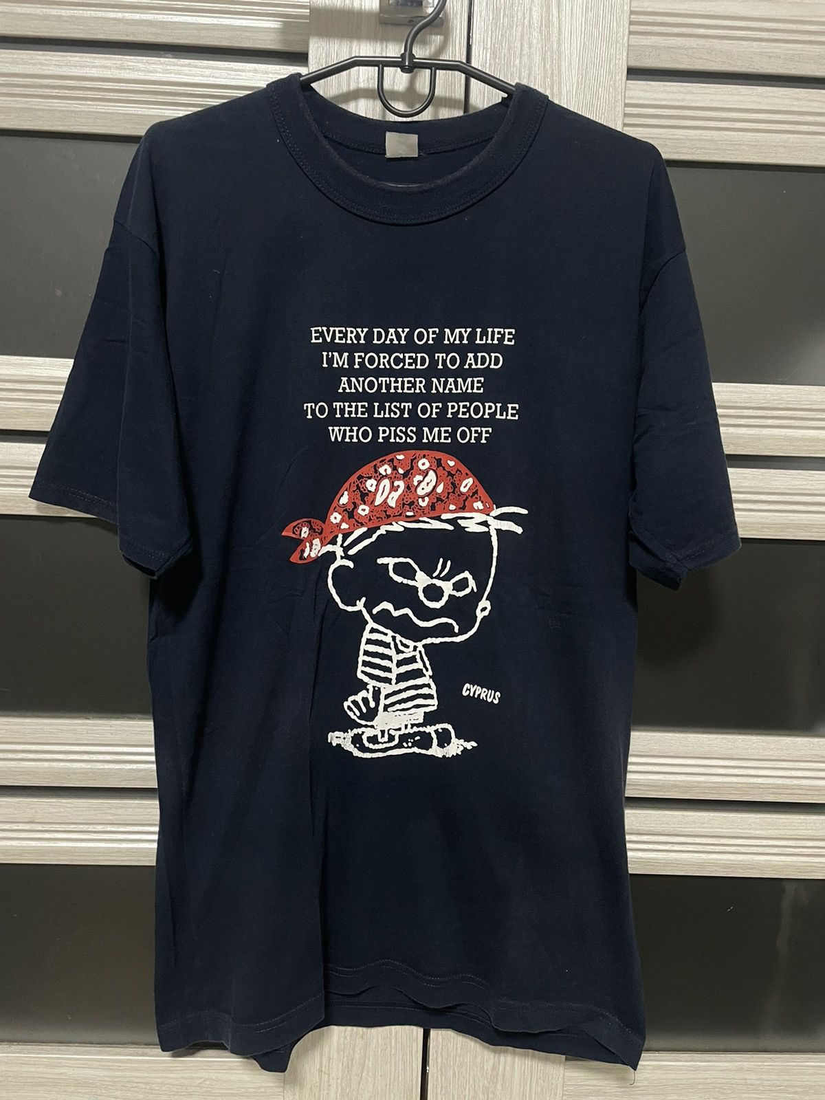 Vintage Vintage 90s Calvin and Hobbes Every Day Comics Blue Tee L Size US L / EU 52-54 / 3 - 1 Thumbnail