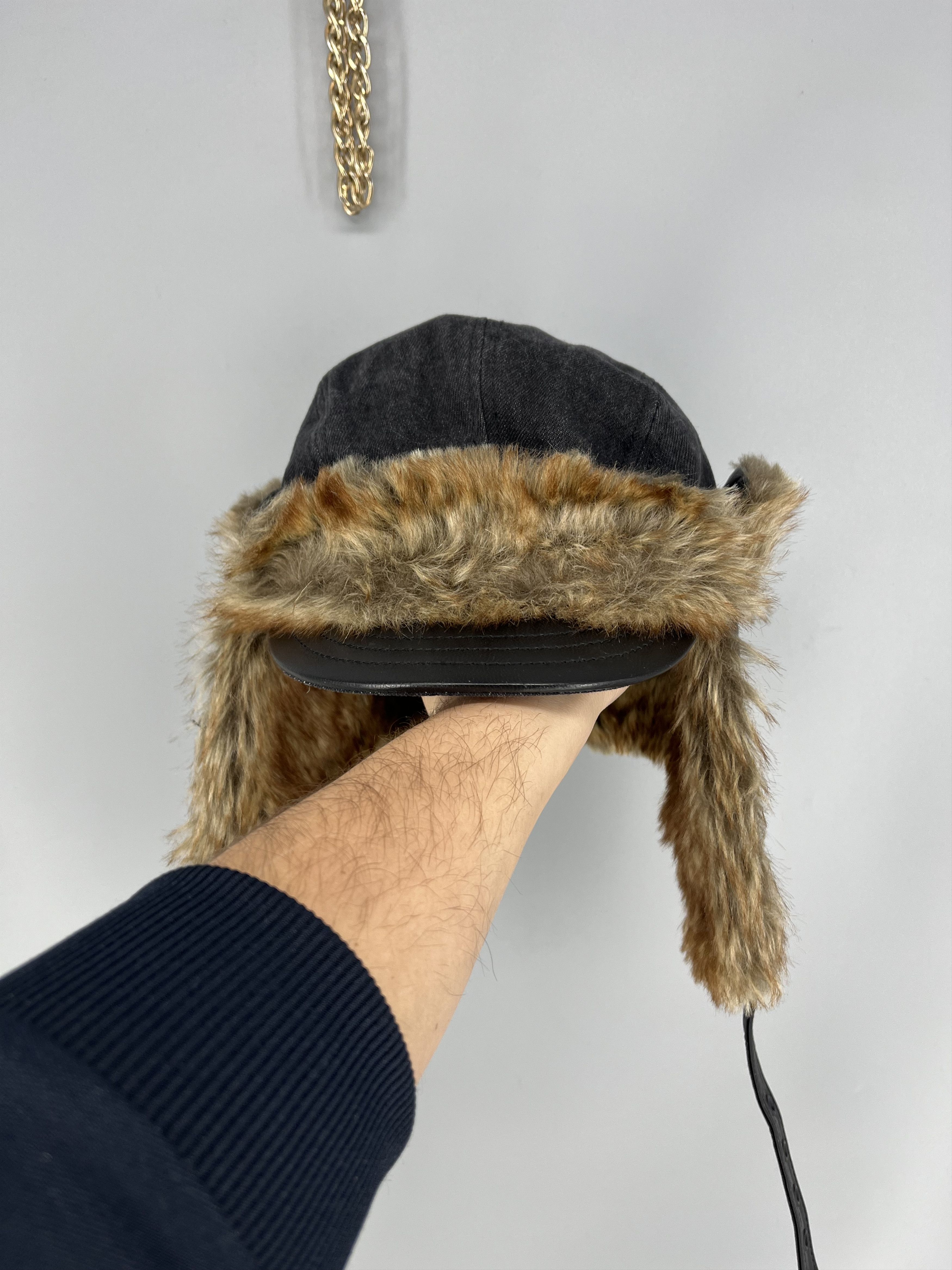 Diesel Diesel Men Cotton Lamb leather Flight Cap Luxury Sleek Casua Size US M / EU 48-50 / 2 - 2 Thumbnail