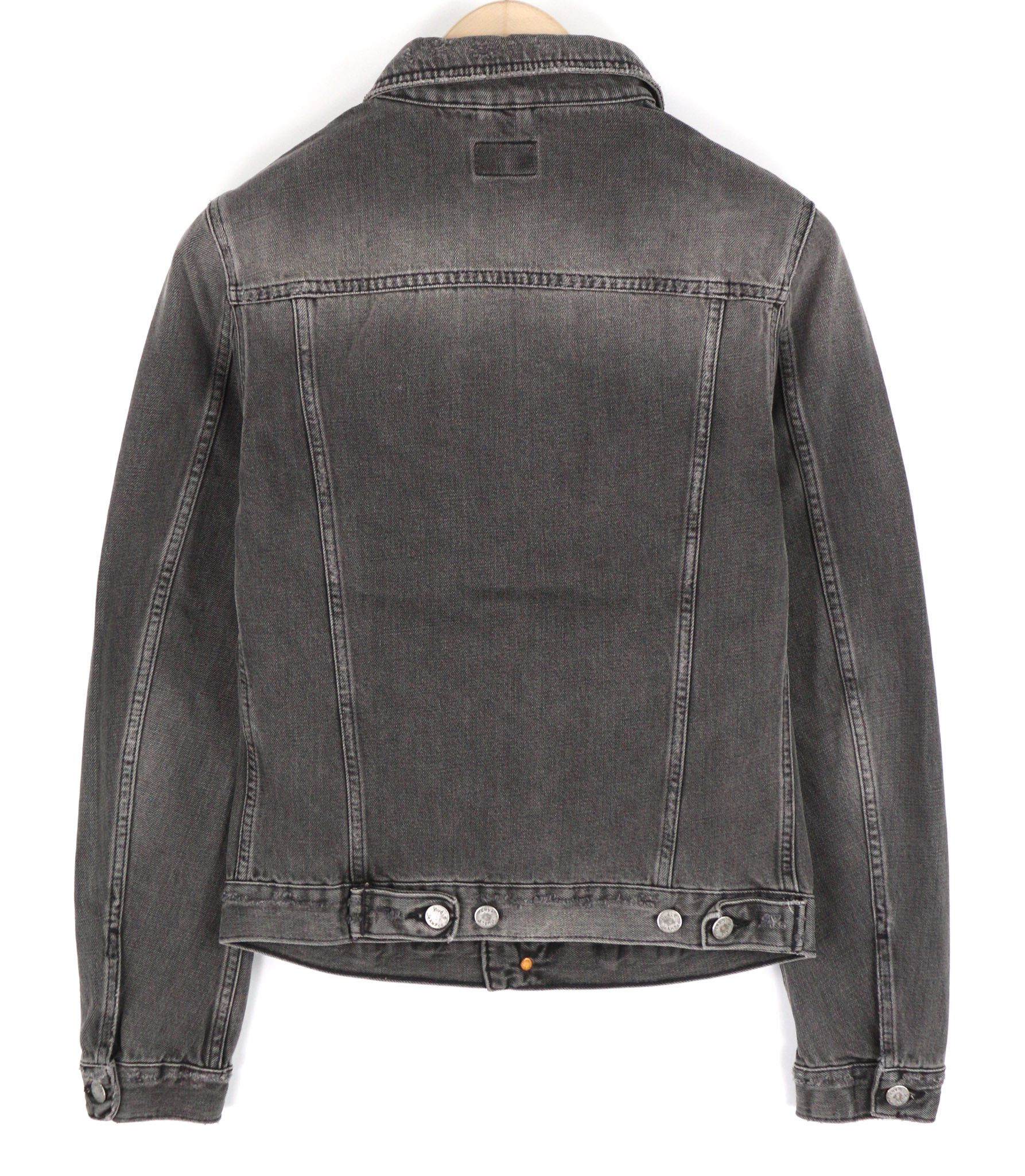 Nudie Jeans BILLY XS Shimmering Shist Denim Ripped Grey Jacket 82432 Size US XS / EU 42 / 0 - 2 Thumbnail