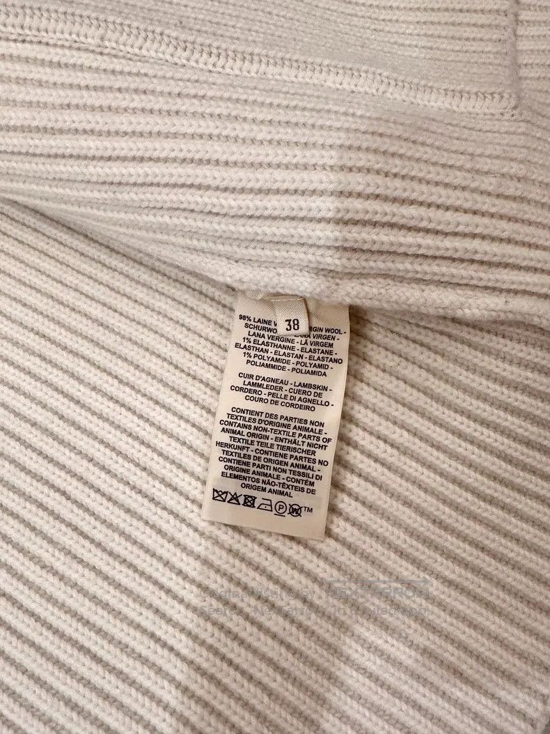 Hermes Hermes Women's wool H pocket zipper outer, white Size XS / US 0-2 / IT 36-38 - 4 Thumbnail