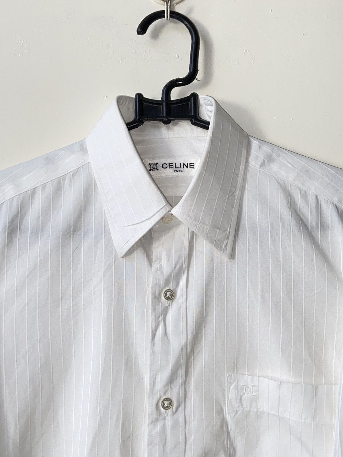 Celine CELINE PARIS White Shirt Size US XS / EU 42 / 0 - 4 Thumbnail